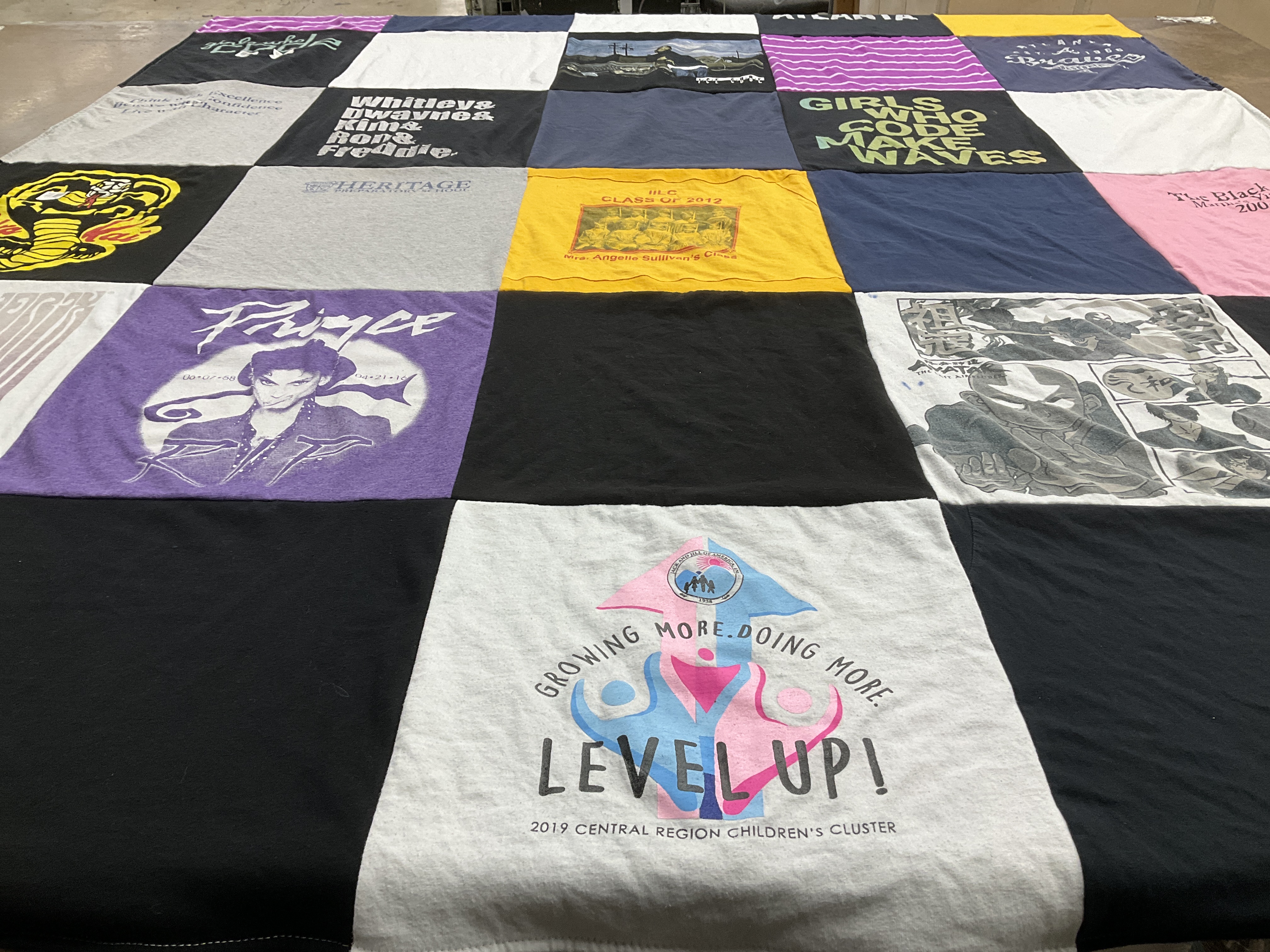 T-shirt quilt from sully's creek high school by S from GA