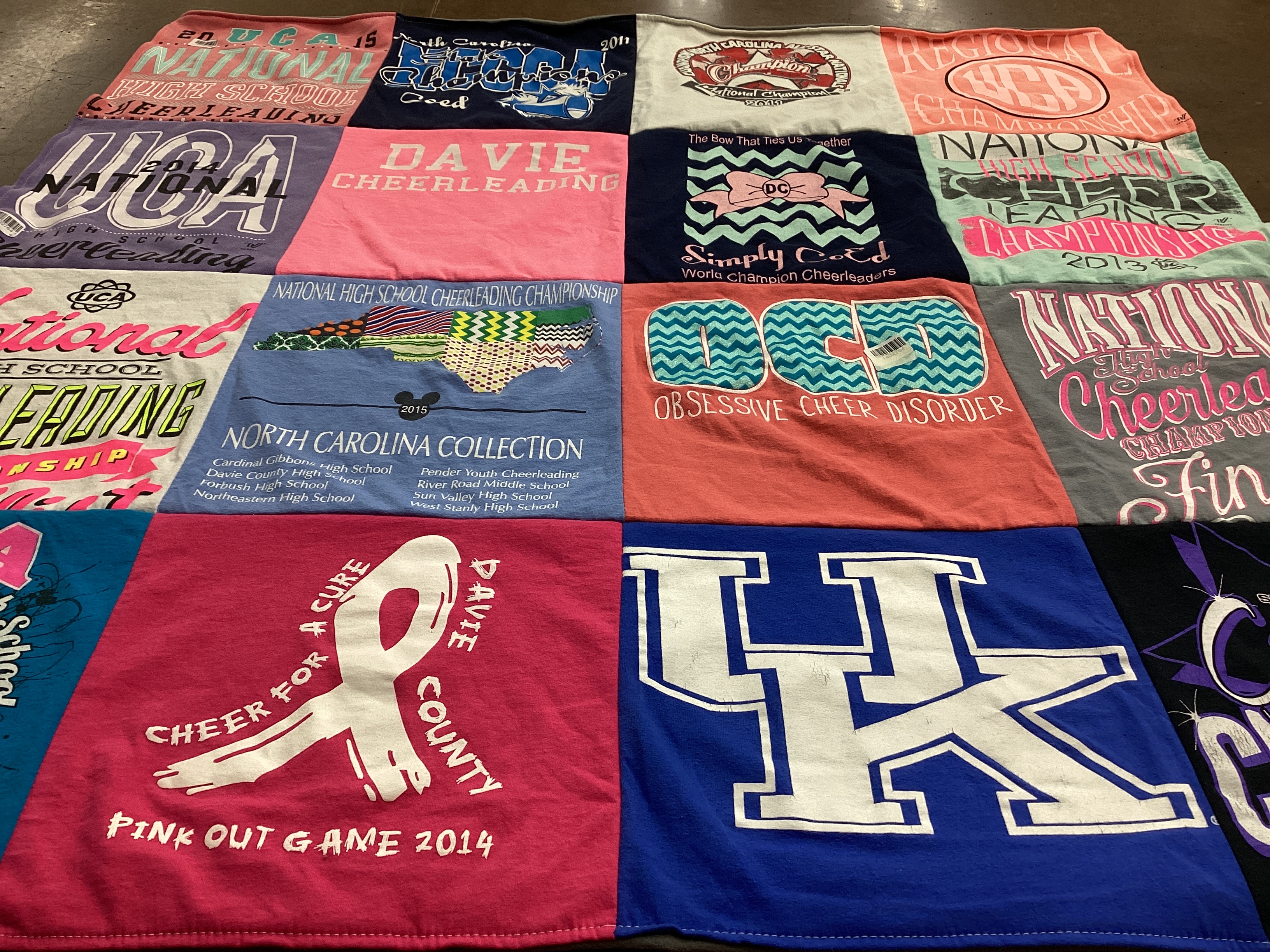 T-shirt quilt from university of kentucky by Brittany from NC