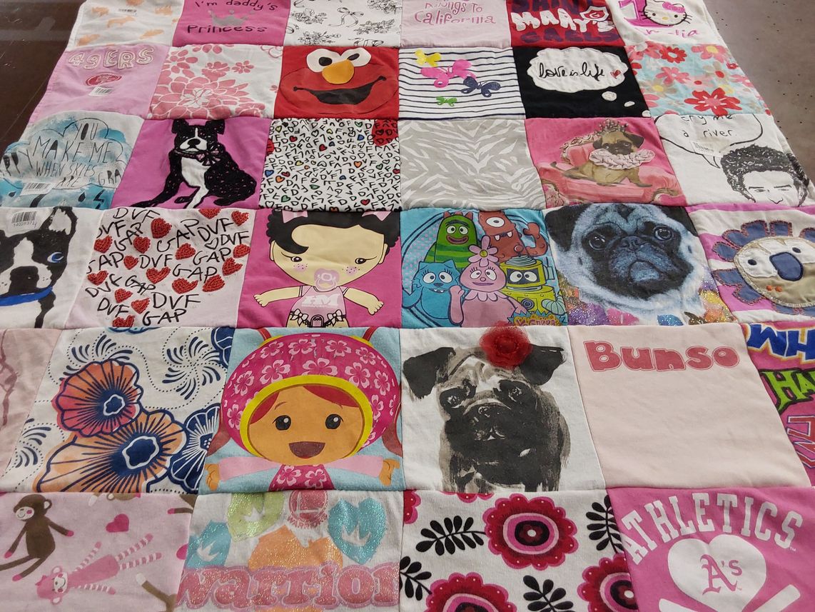 T-shirt quilt featuring 49ers by Mylene from CA