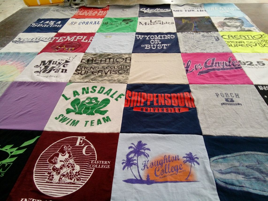 T-shirt quilt featuring lansdale swim team by Nicole from PA