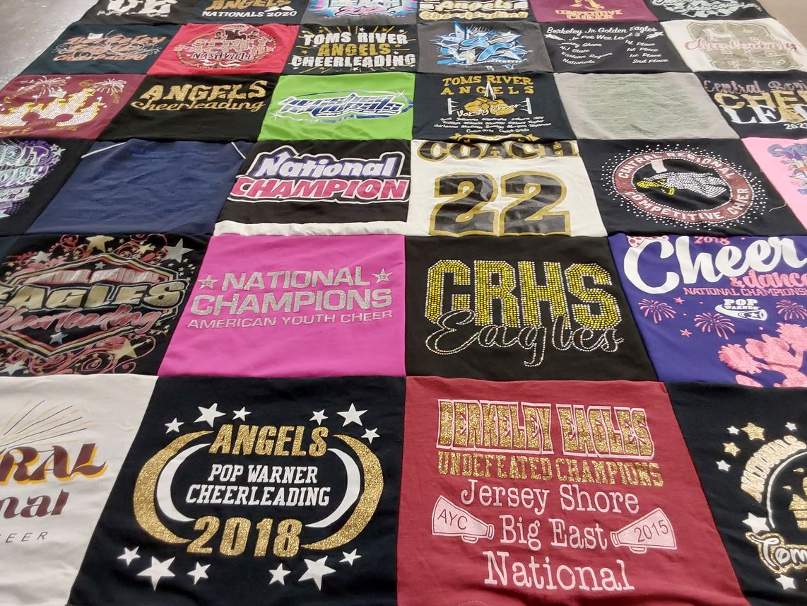 T-shirt quilt featuring berkeley eagles, grhs eagles by Dawn from NJ