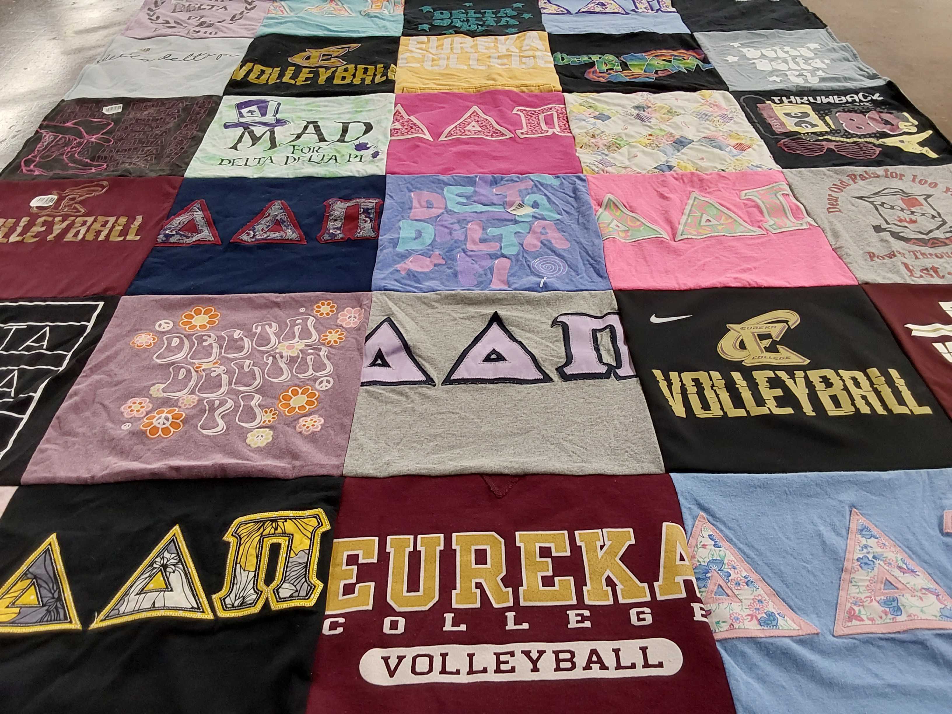 T-shirt quilt featuring eureka college volleyball by Andrea from IL