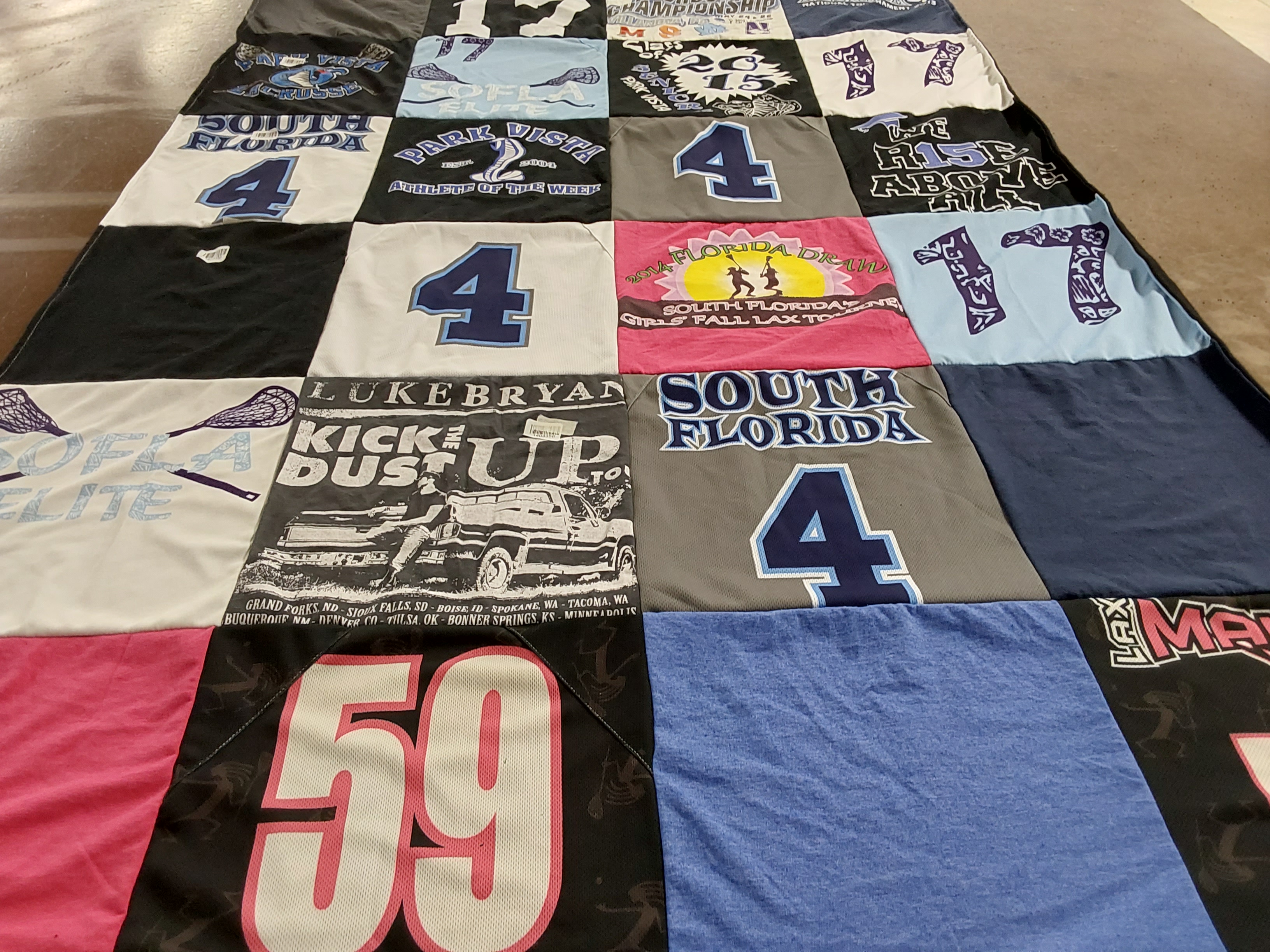 T-shirt quilt featuring south florida by Carly from FL
