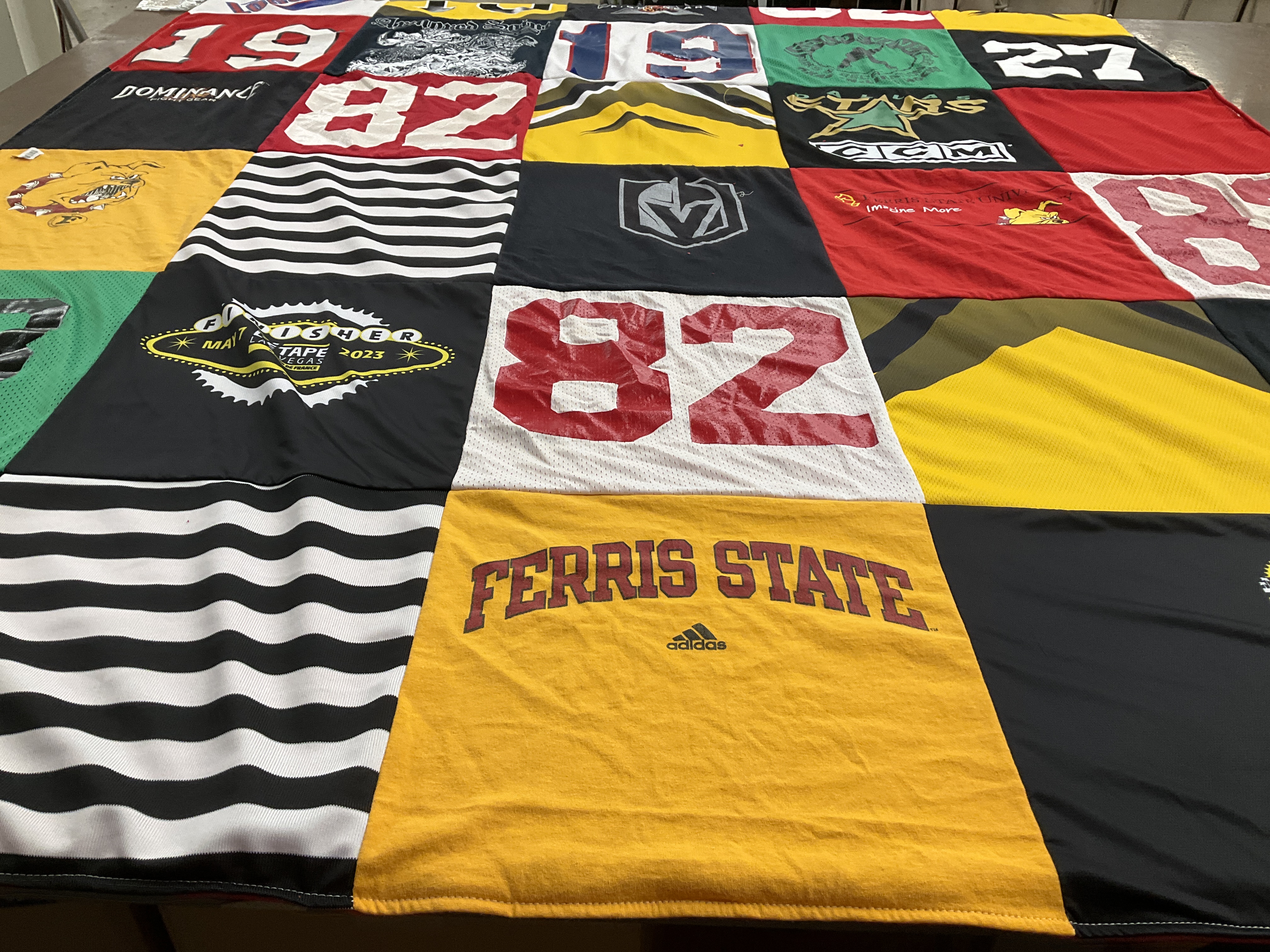 T-shirt quilt from ferris state university by Maria from NV