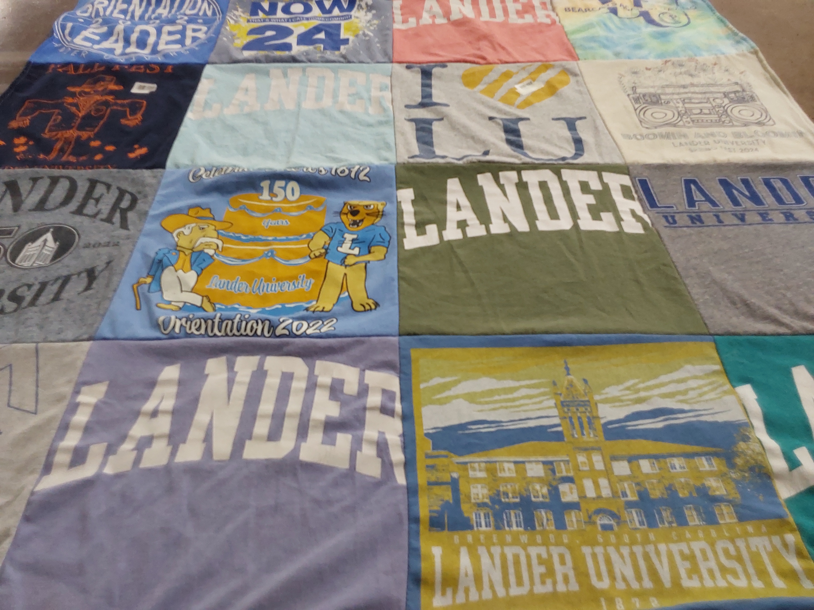 T-shirt quilt from lander university by Janet from SC