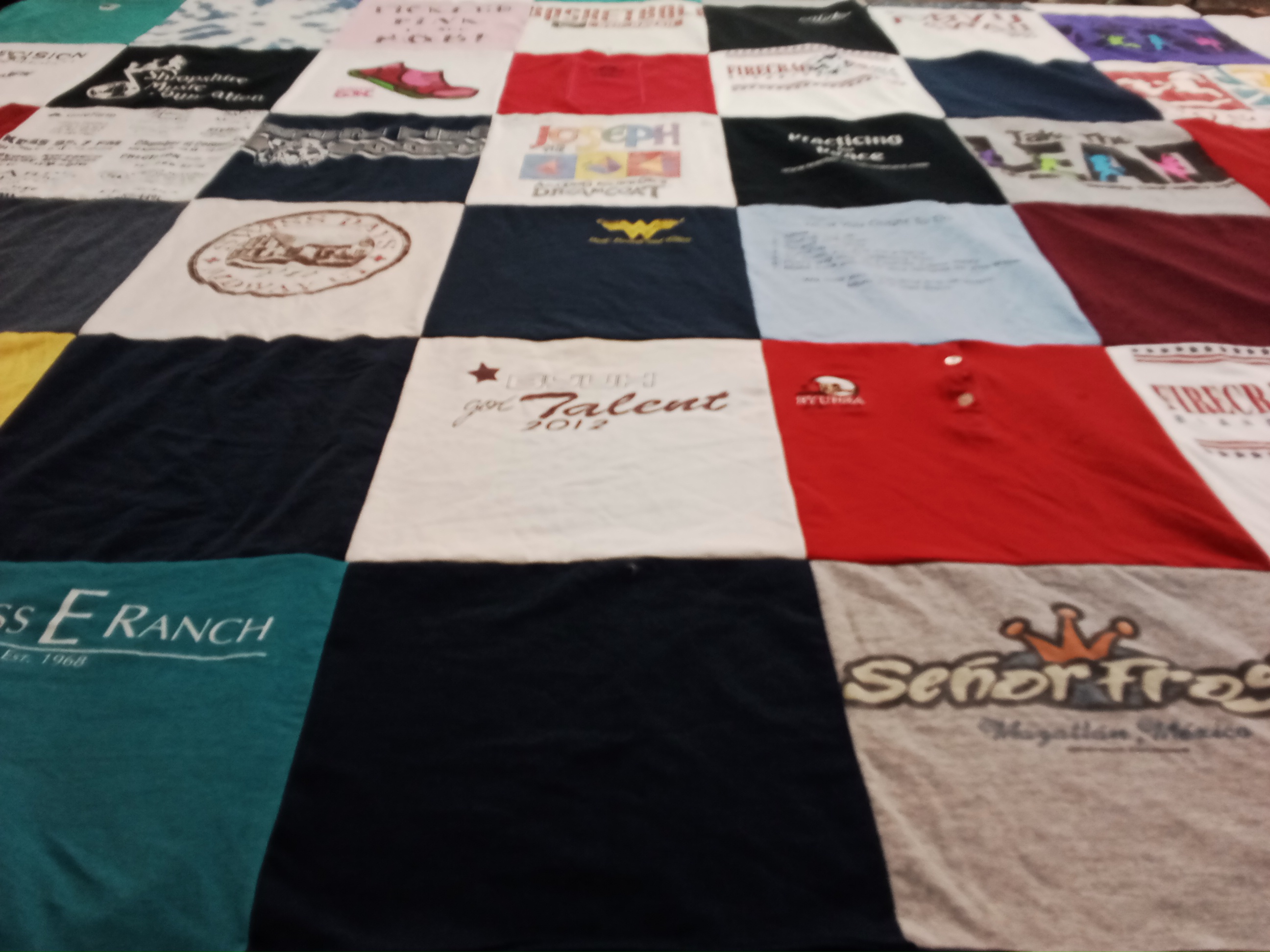 T-shirt quilt from northern arizona university by Margaret from UT