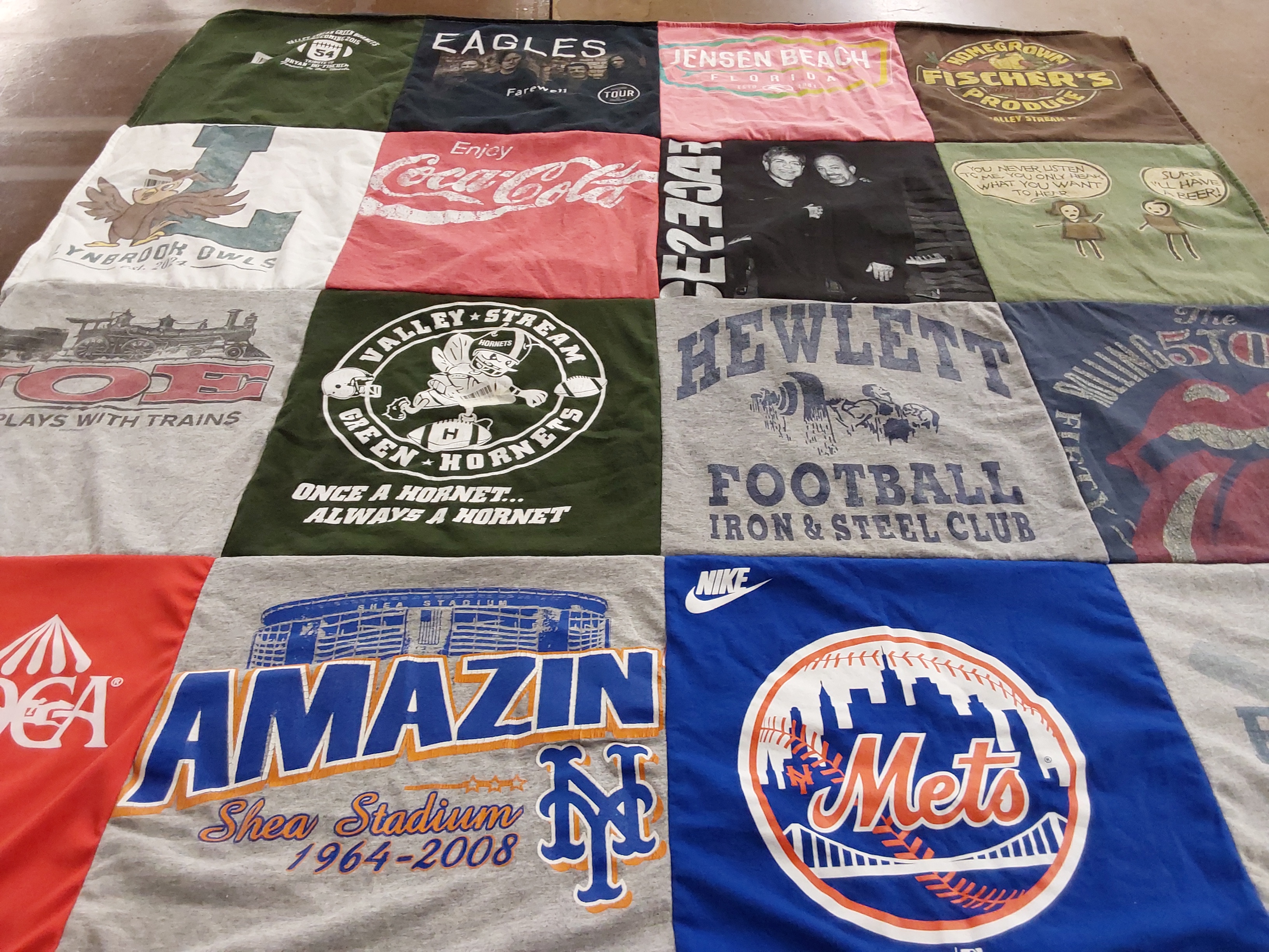 T-shirt quilt featuring new york mets by Barbara from NY