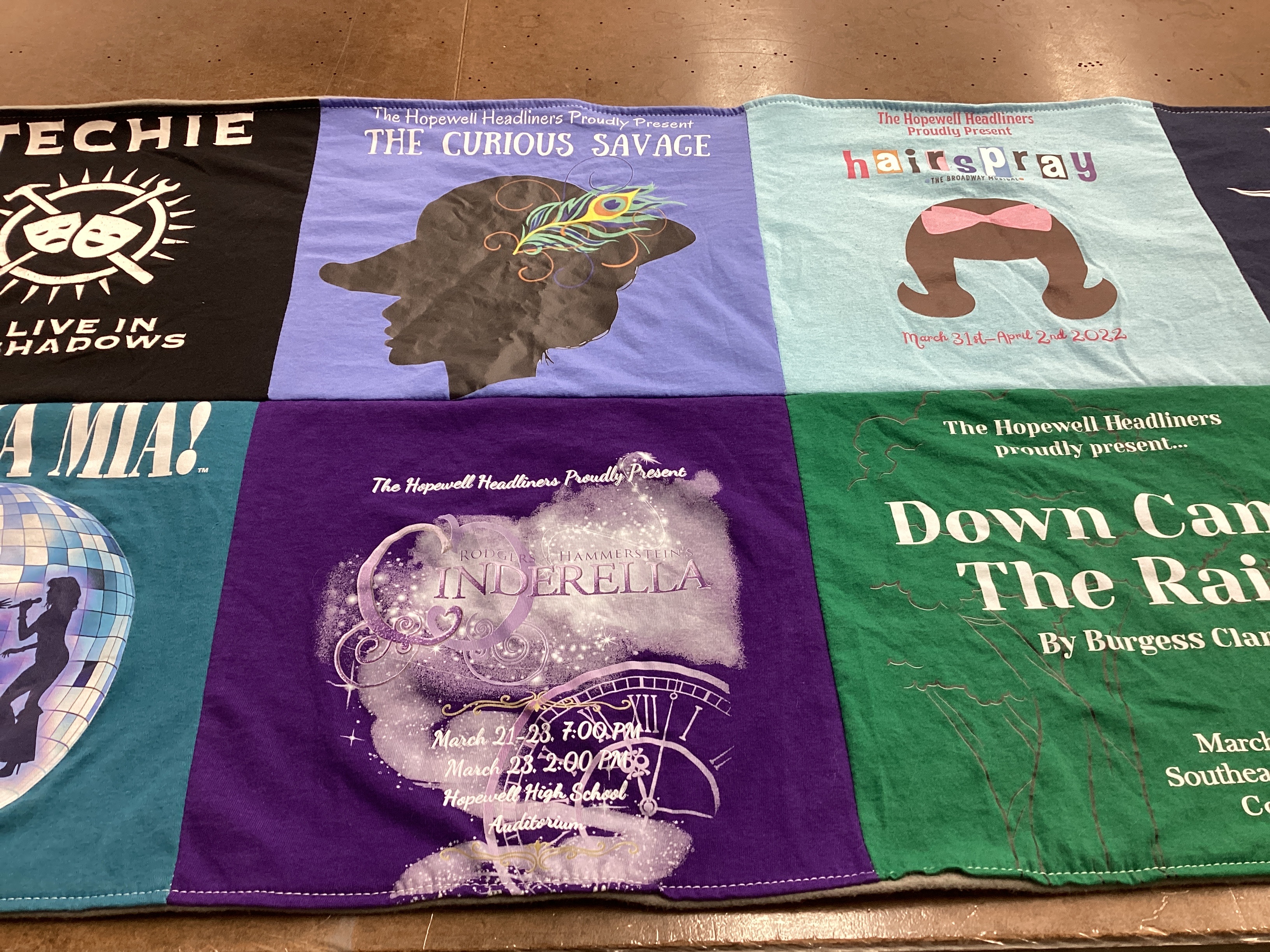 T-shirt quilt from hopewell high school by Colleen from NC
