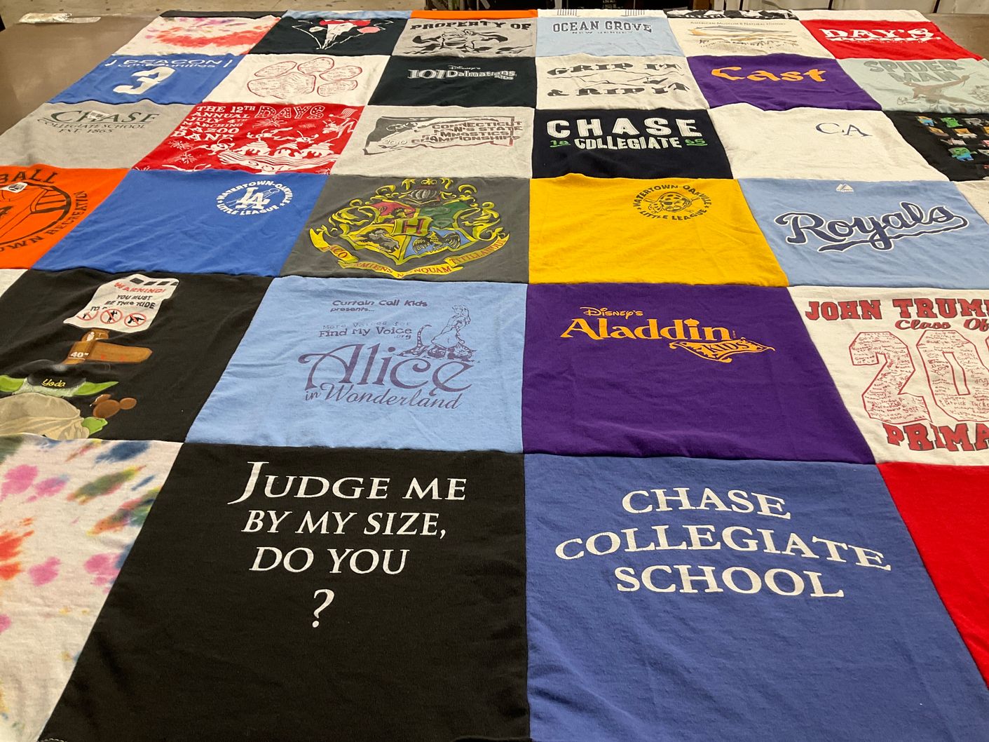 T-shirt quilt featuring royals by Alison from CT