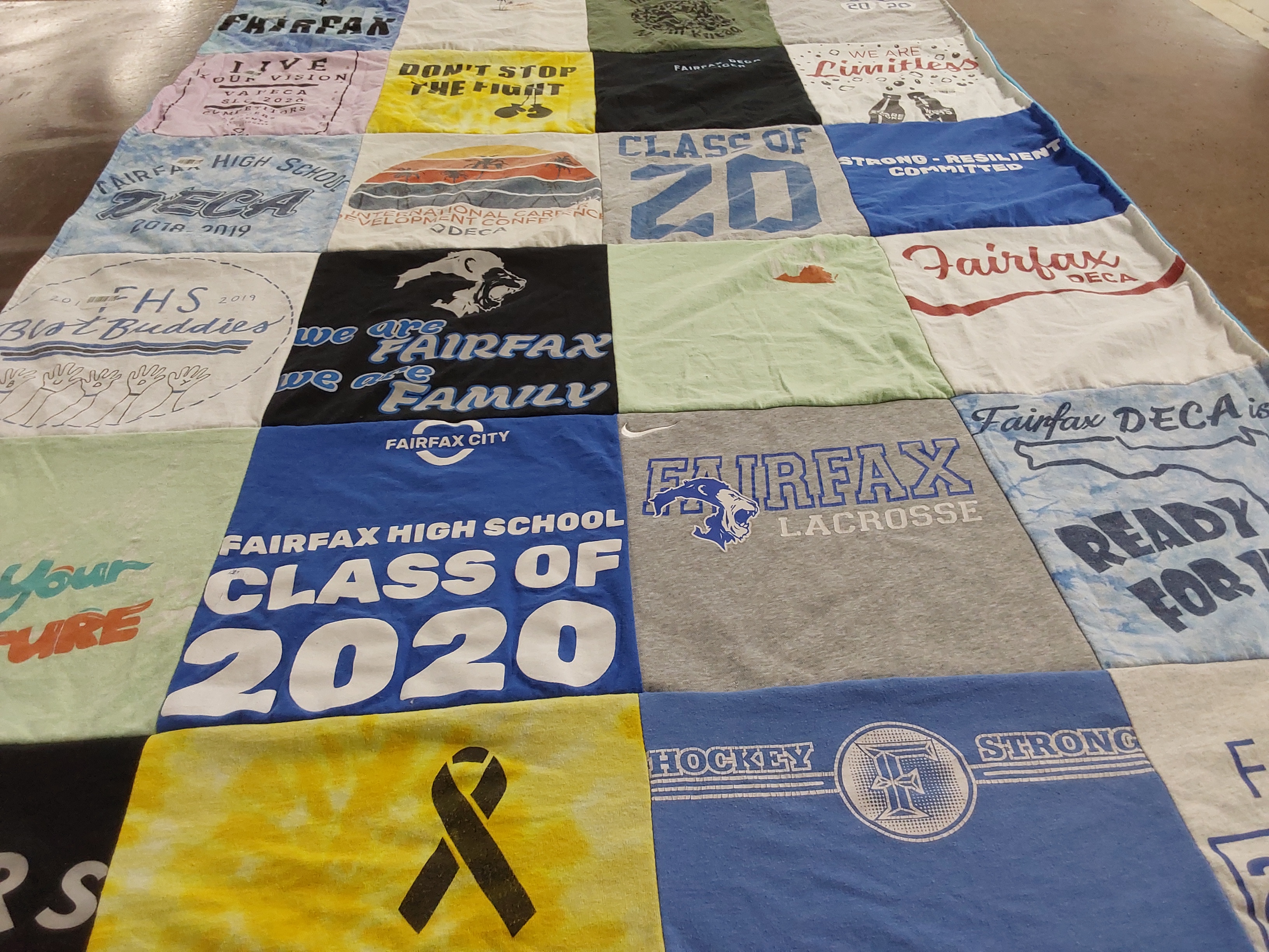 T-shirt quilt featuring fairfax lacrosse by Susan from VA
