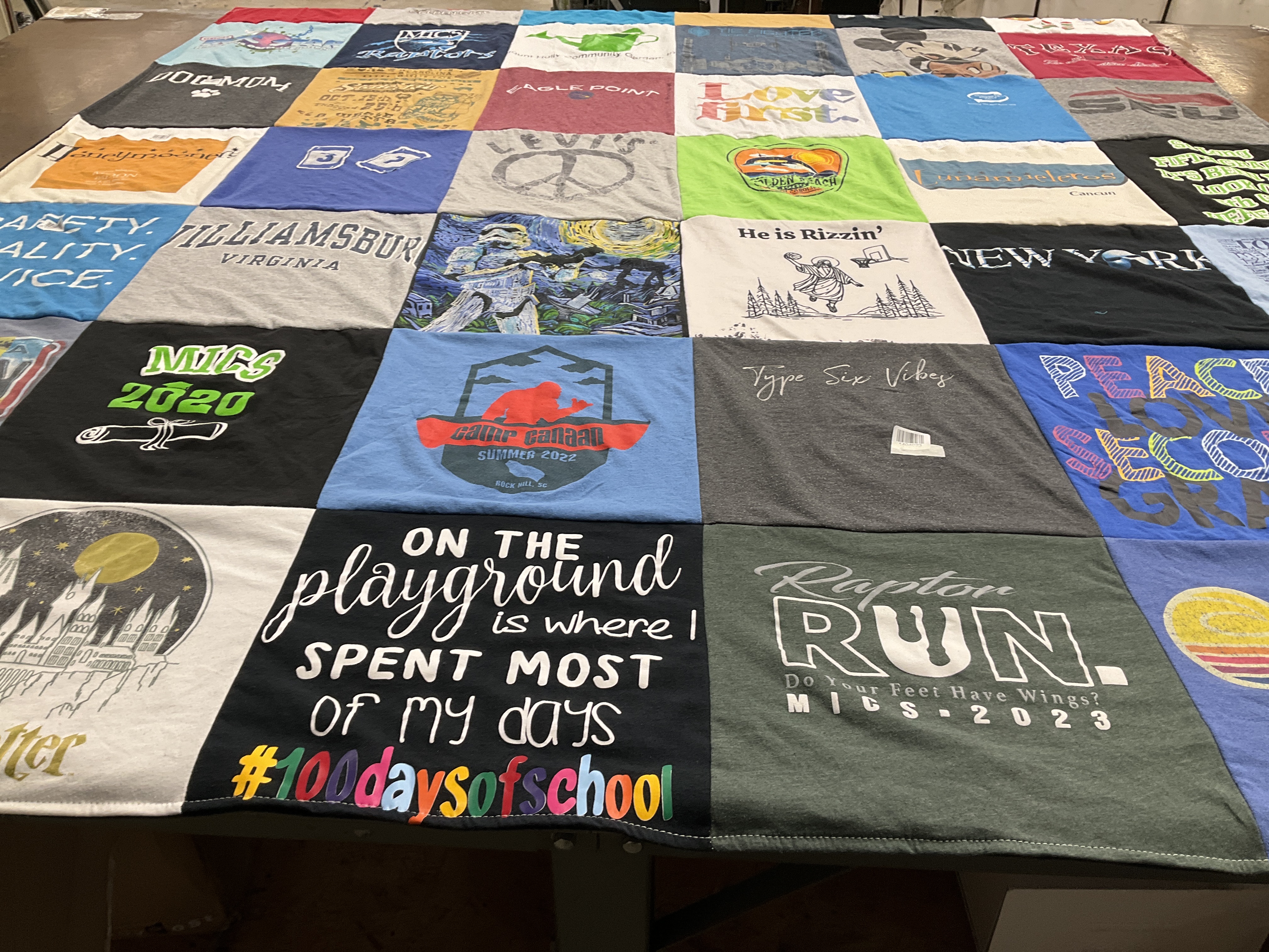 T-shirt quilt from mics, mics 2023 by Amy from NC
