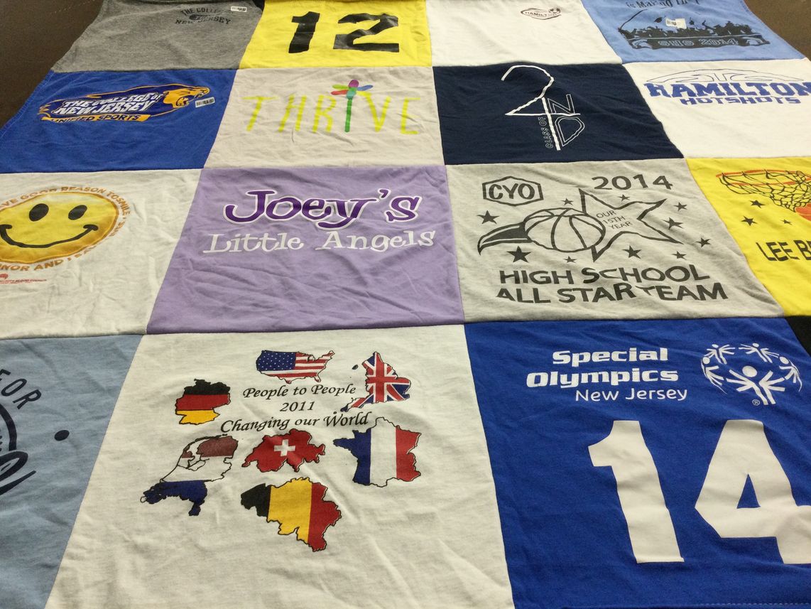 T-shirt quilt from hamilton high school, lee borden high school by Macaire from NJ