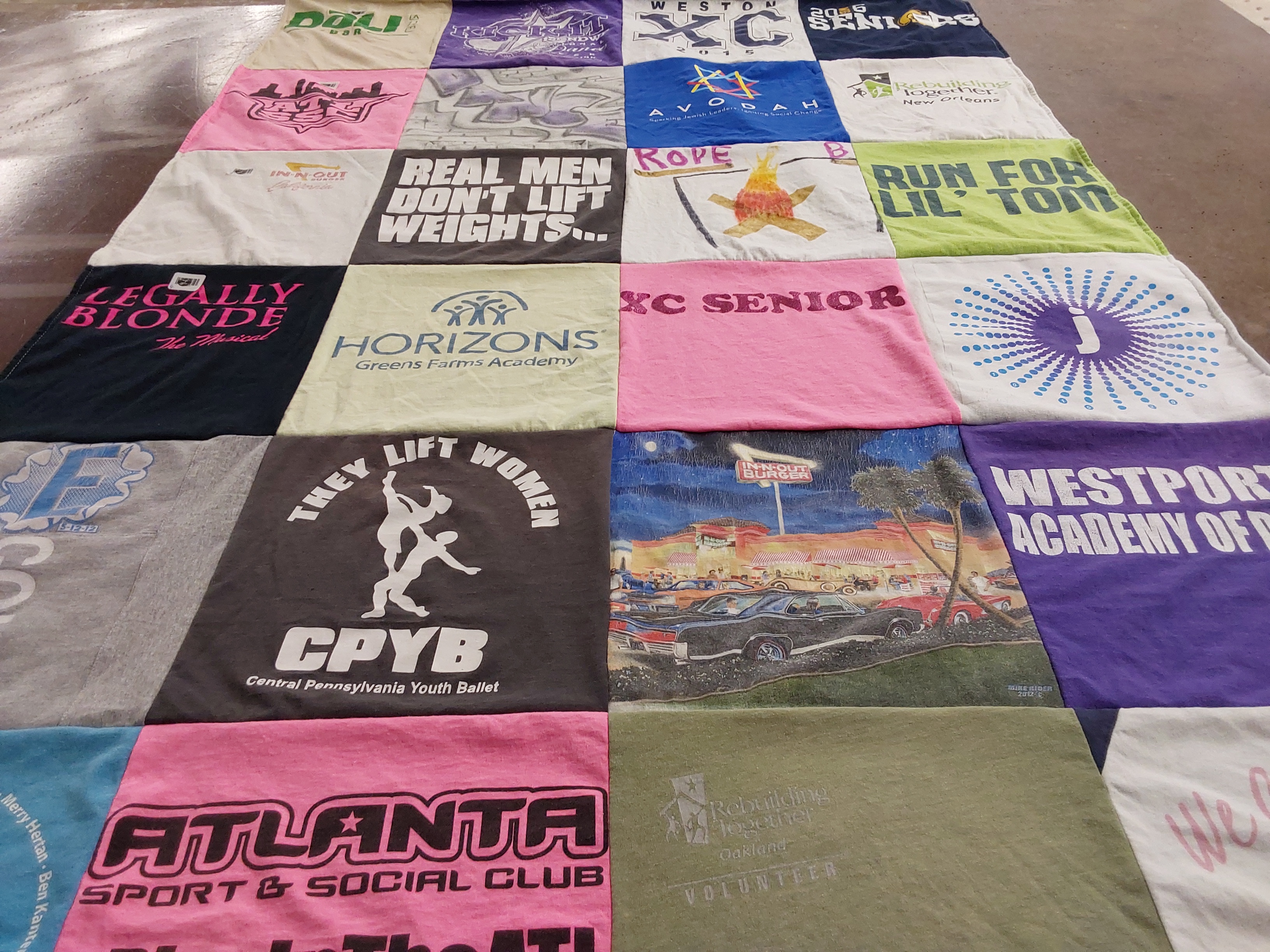 T-shirt quilt featuring none by Cassie from NY