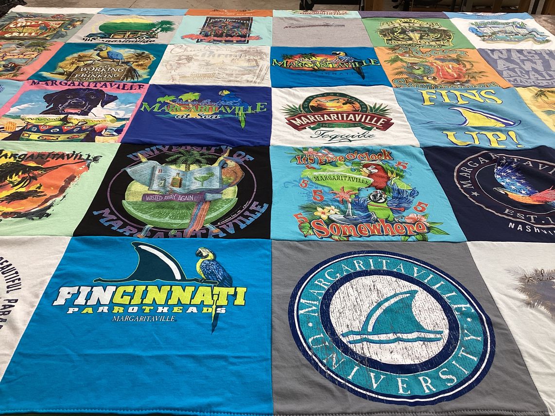 T-shirt quilt from margaritaville university by Greg from OH