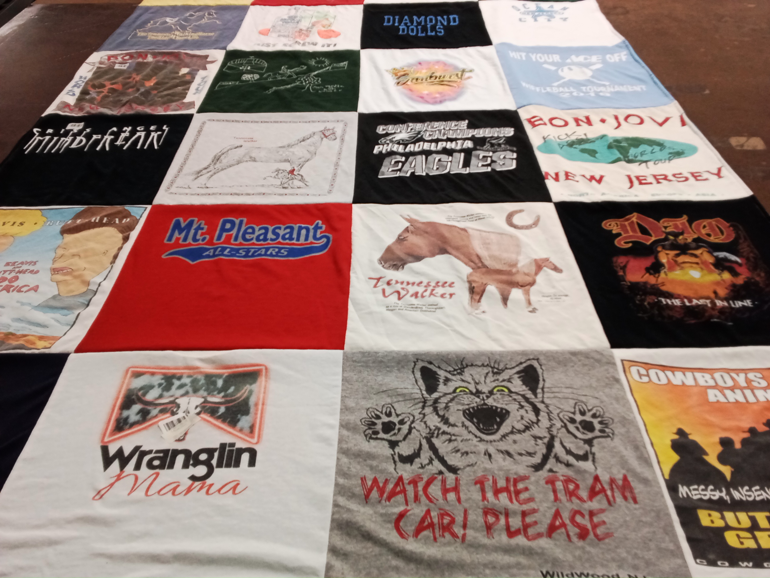 T-shirt quilt from mt pleasant all-stars by JAMIE from PA