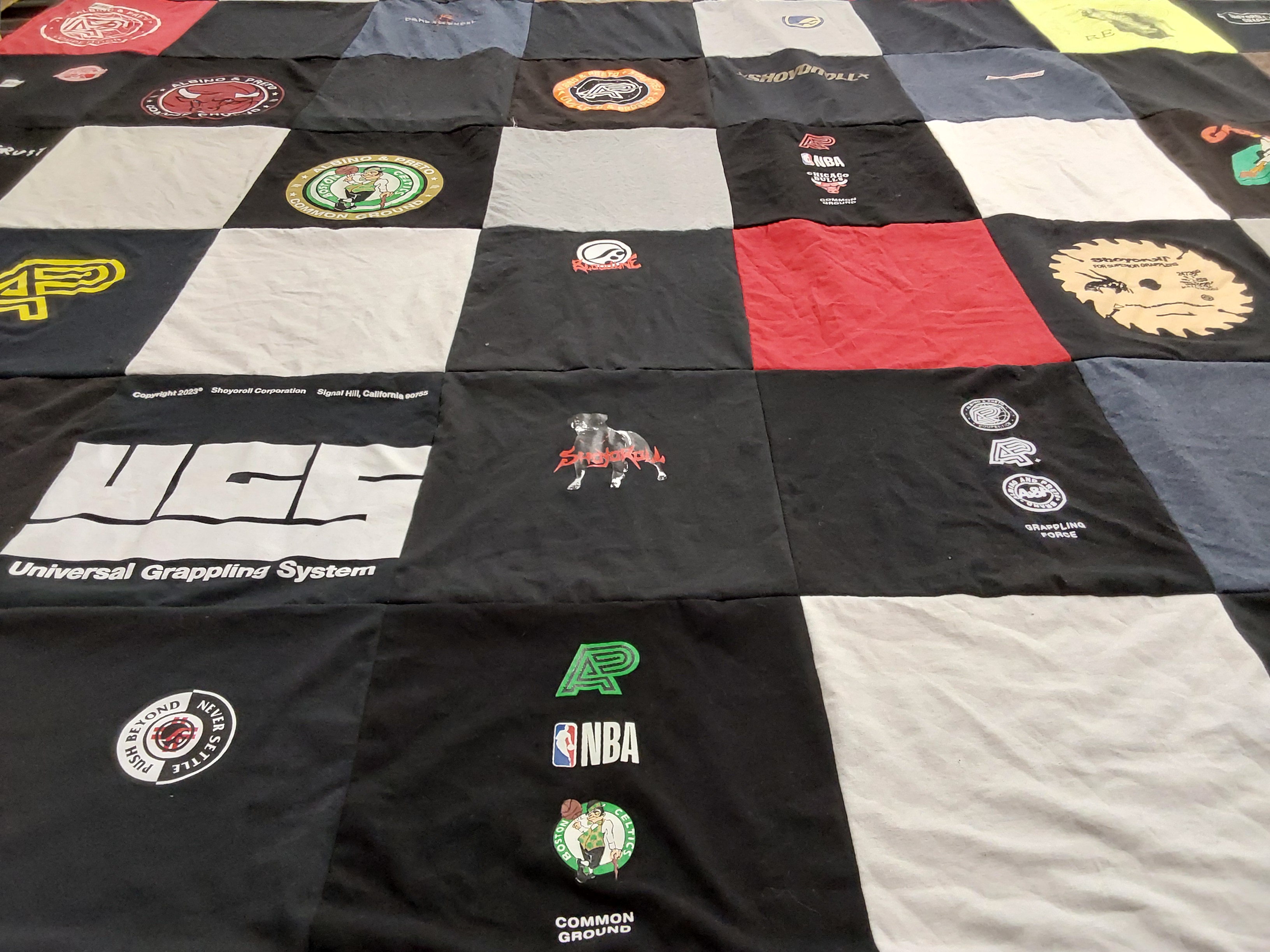 T-shirt quilt featuring nba by brian from MO