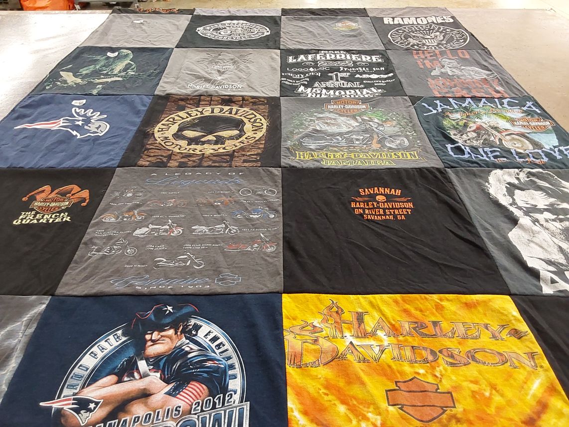 T-shirt quilt featuring new england patriots by Kimberly from NH