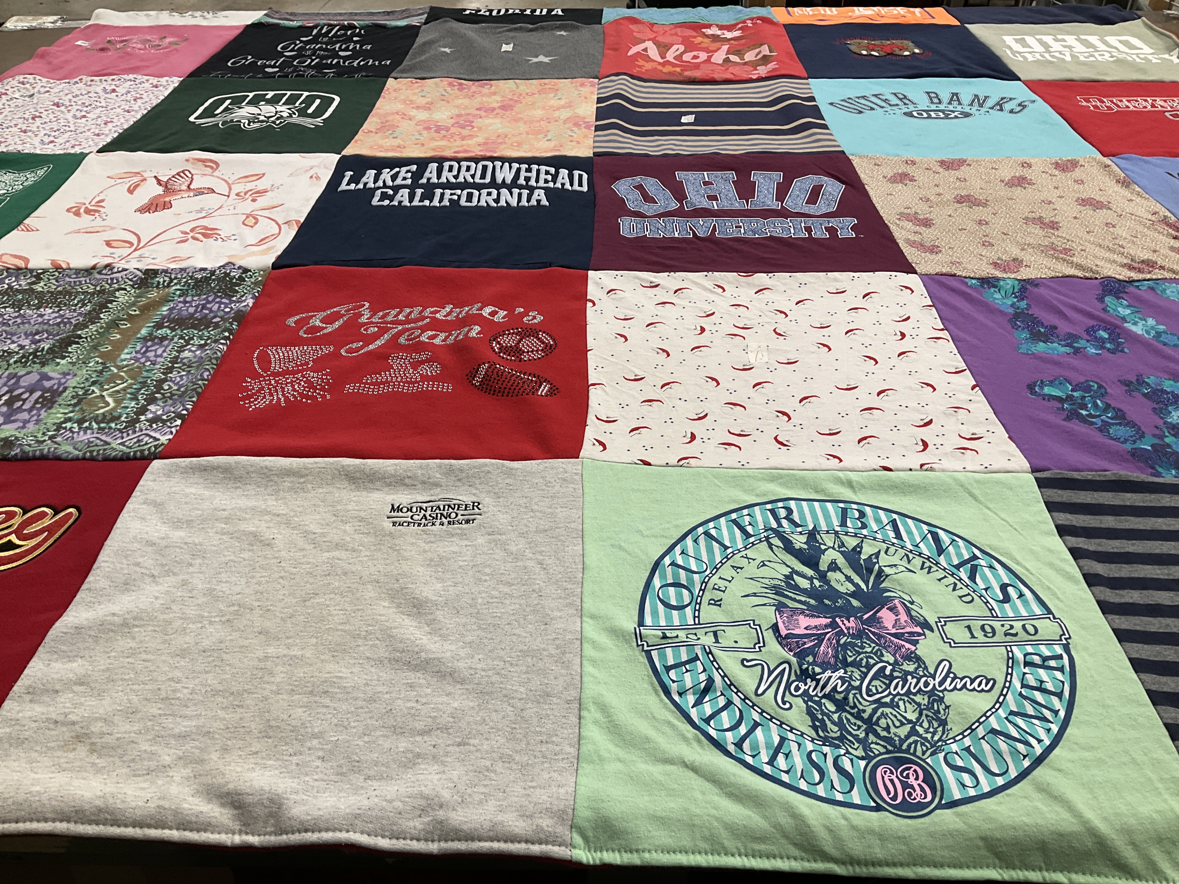 T-shirt quilt from ohio university by erika from CA