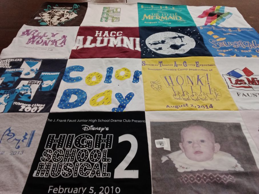 T-shirt quilt from harrisburg area community college by Karen from PA