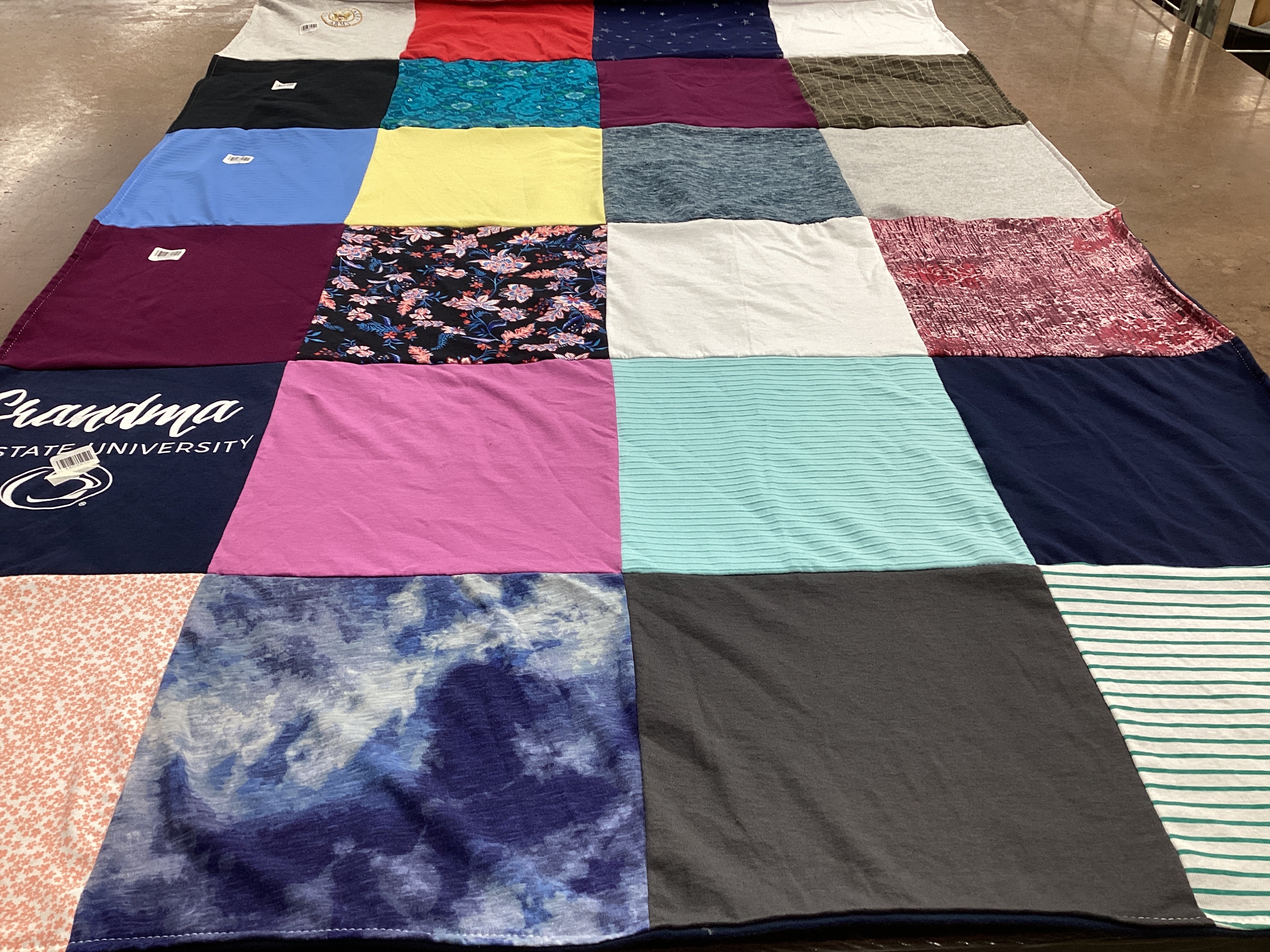 T-shirt quilt from grandma state university by Karen from PA