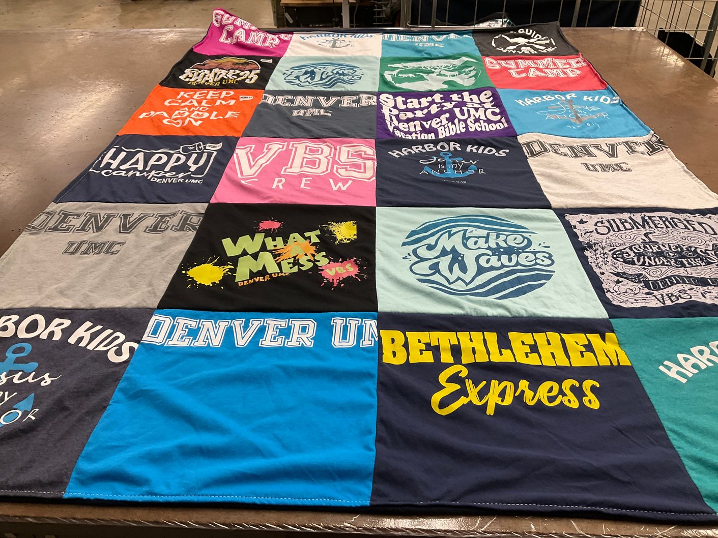 T-shirt quilt from denver united methodist church by Denver from NC