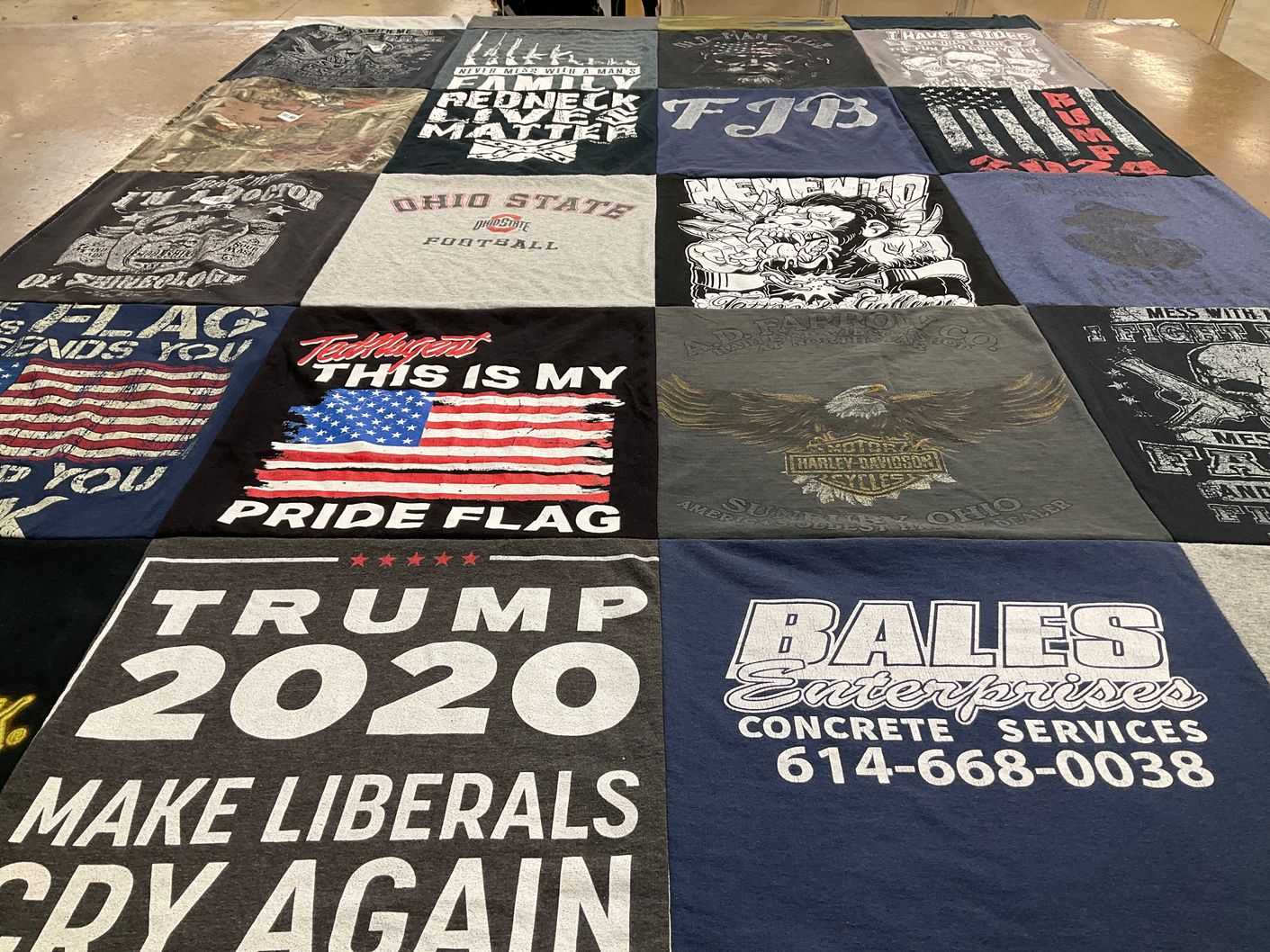 T-shirt quilt from ohio state university by Tammy from OH