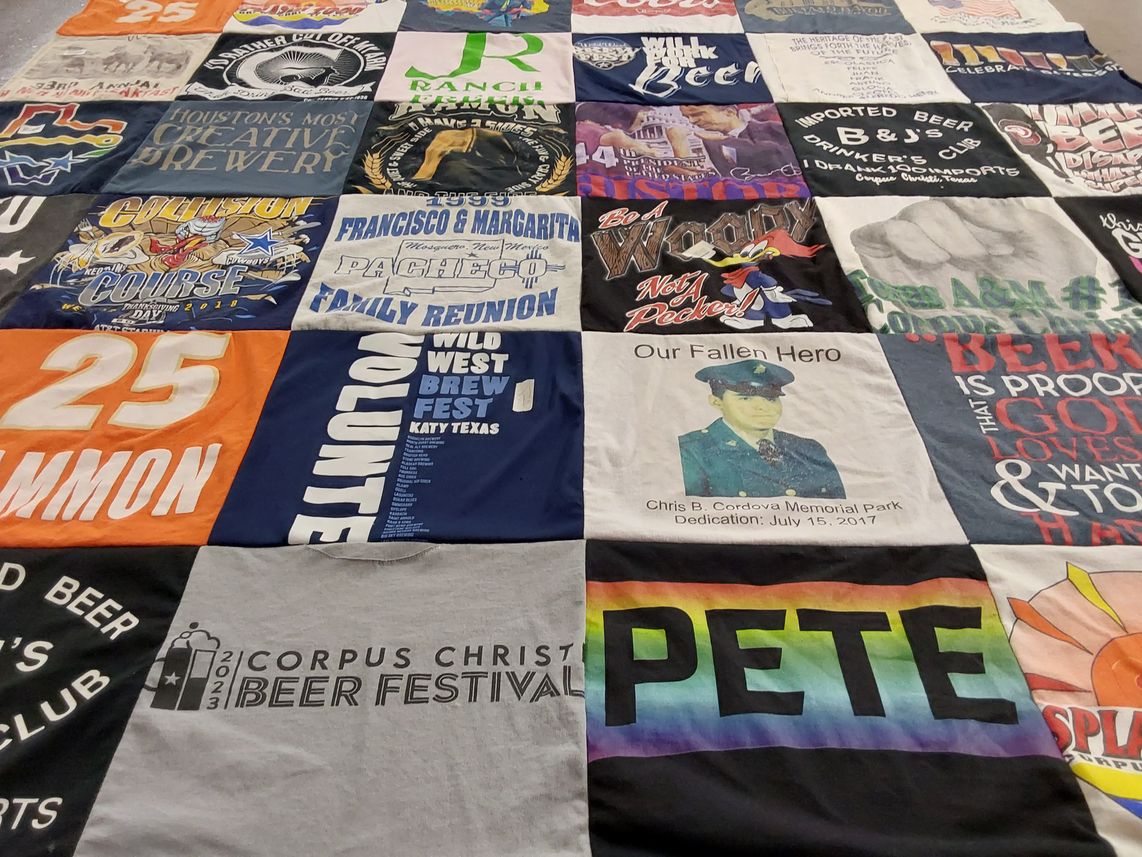 T-shirt quilt from texas a&m university by Ramona from TX
