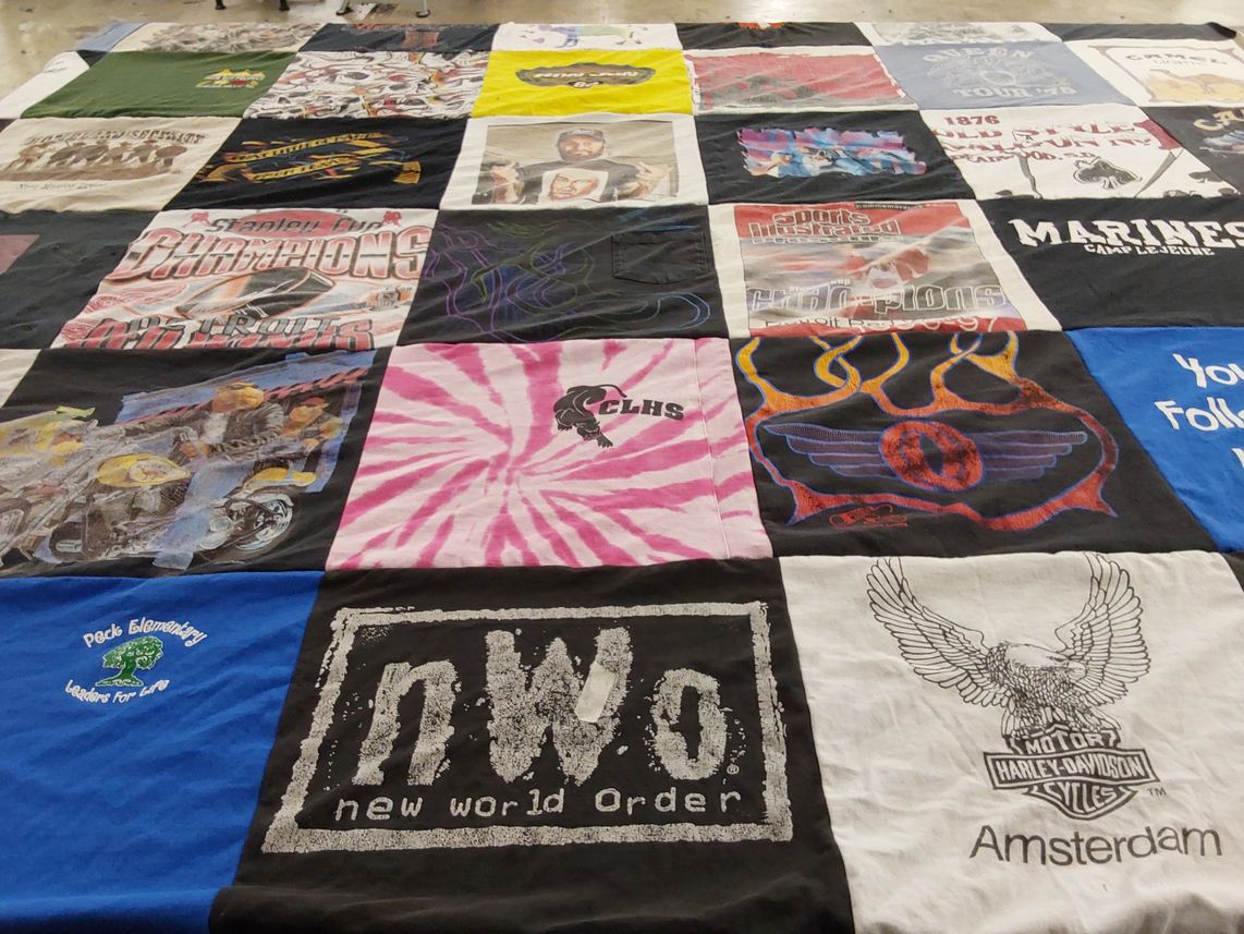 T-shirt quilt from clhs by Donna from MI