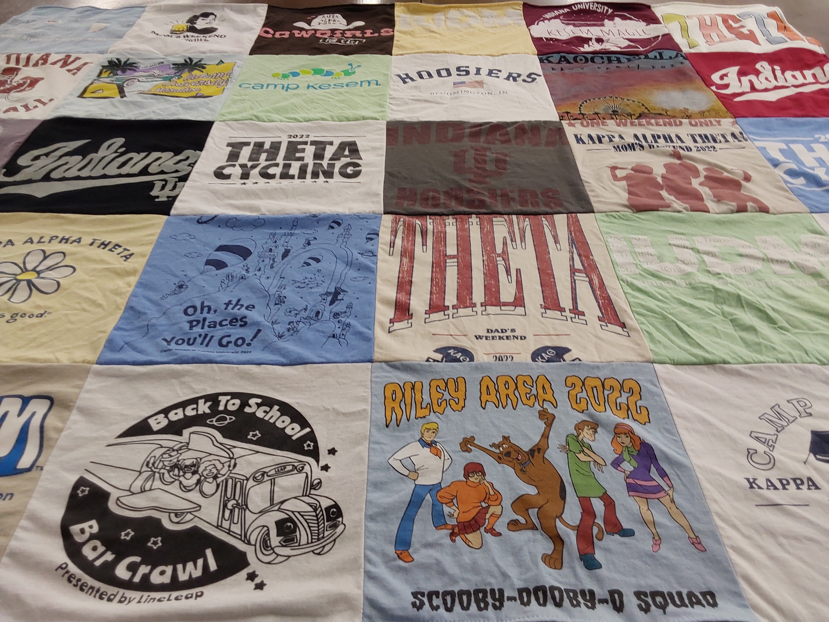 T-shirt quilt from indiana university by Angela from IN