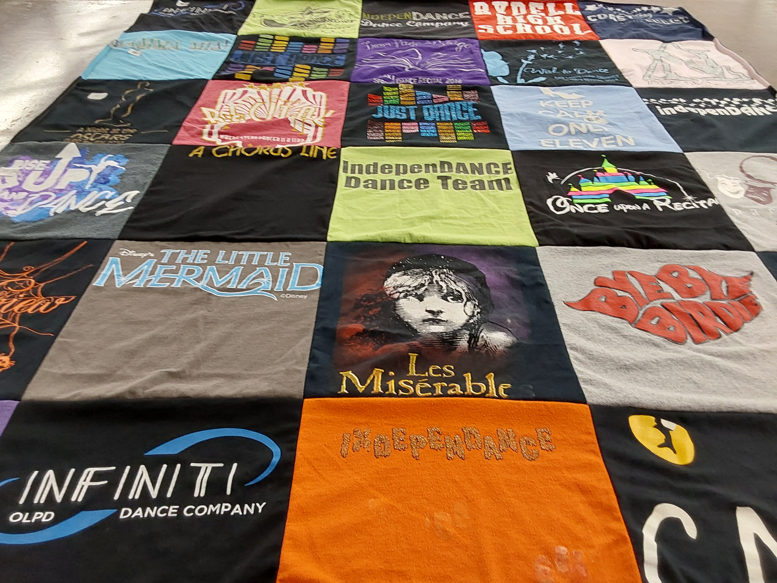 T-shirt quilt from ridgeland high school by loretta from IL