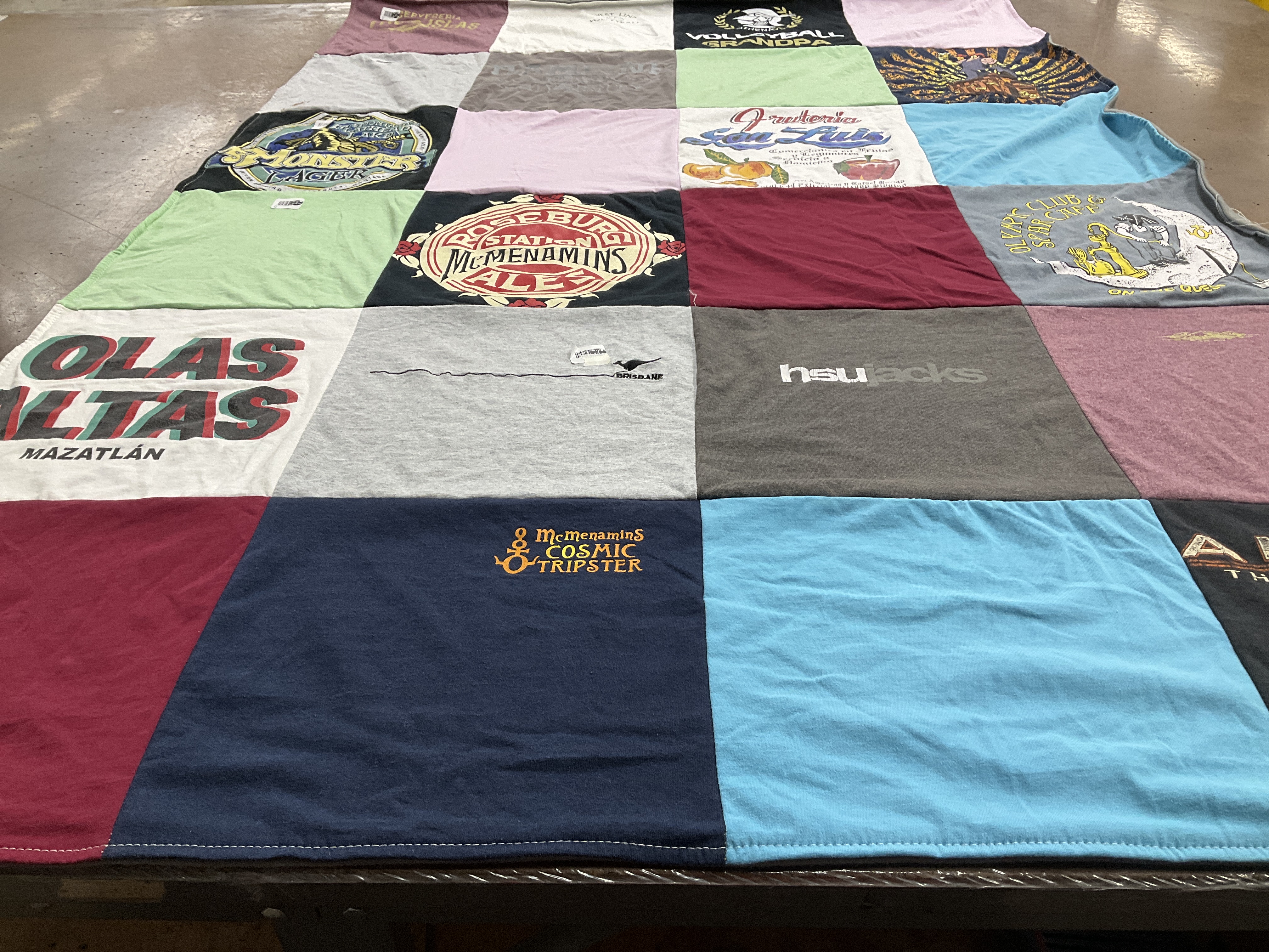 T-shirt quilt from hardin-simmons university by Jill from OR