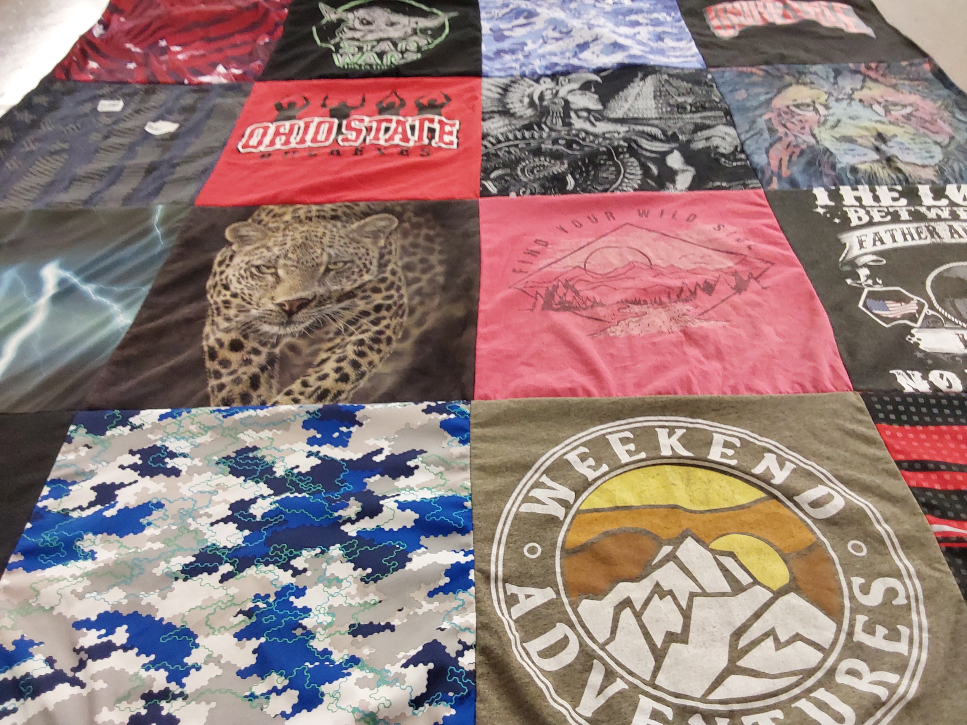 T-shirt quilt from ohio state university by Heather from DC