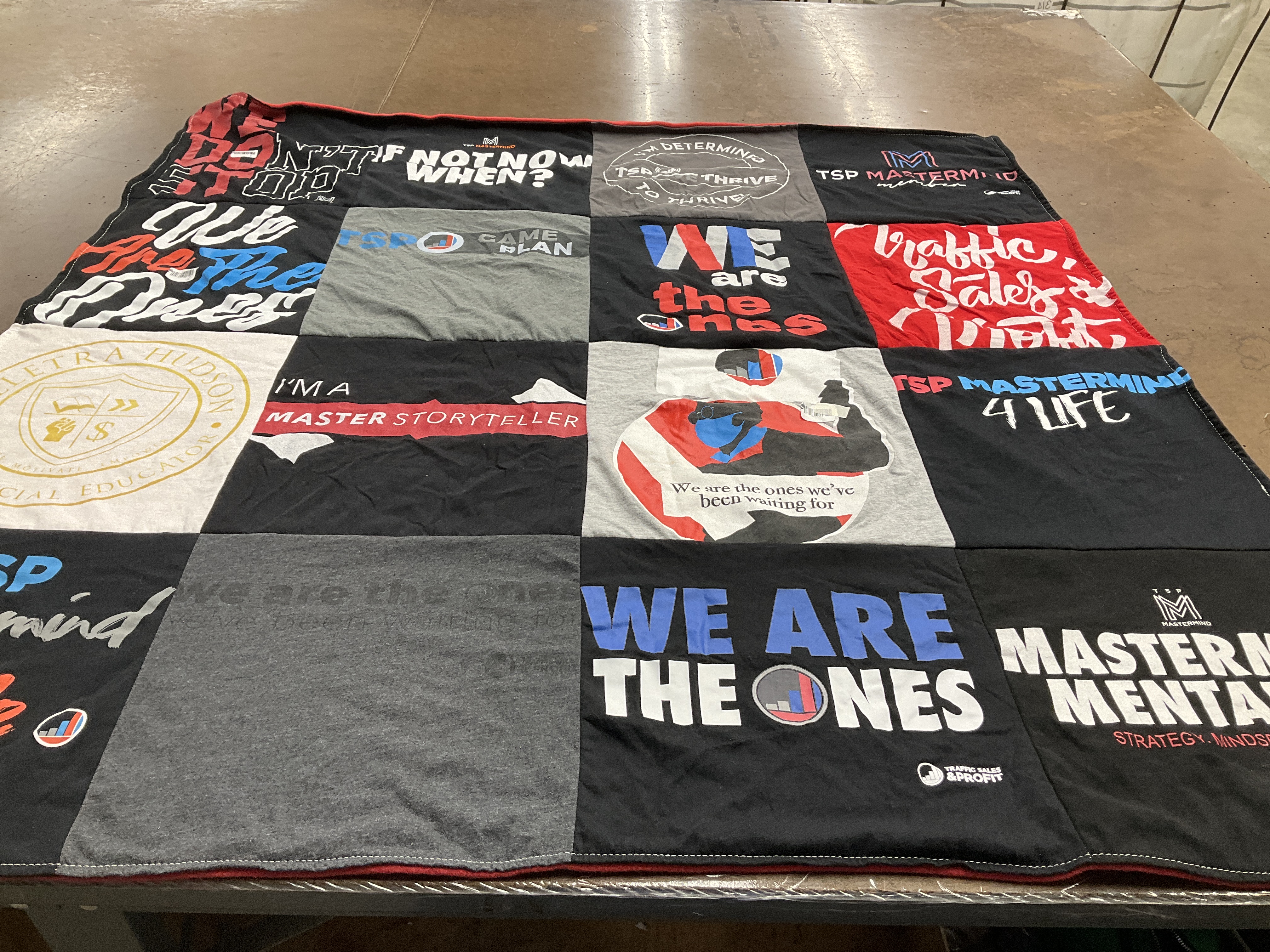 T-shirt quilt from tsp mastermind university by Deletra from MO