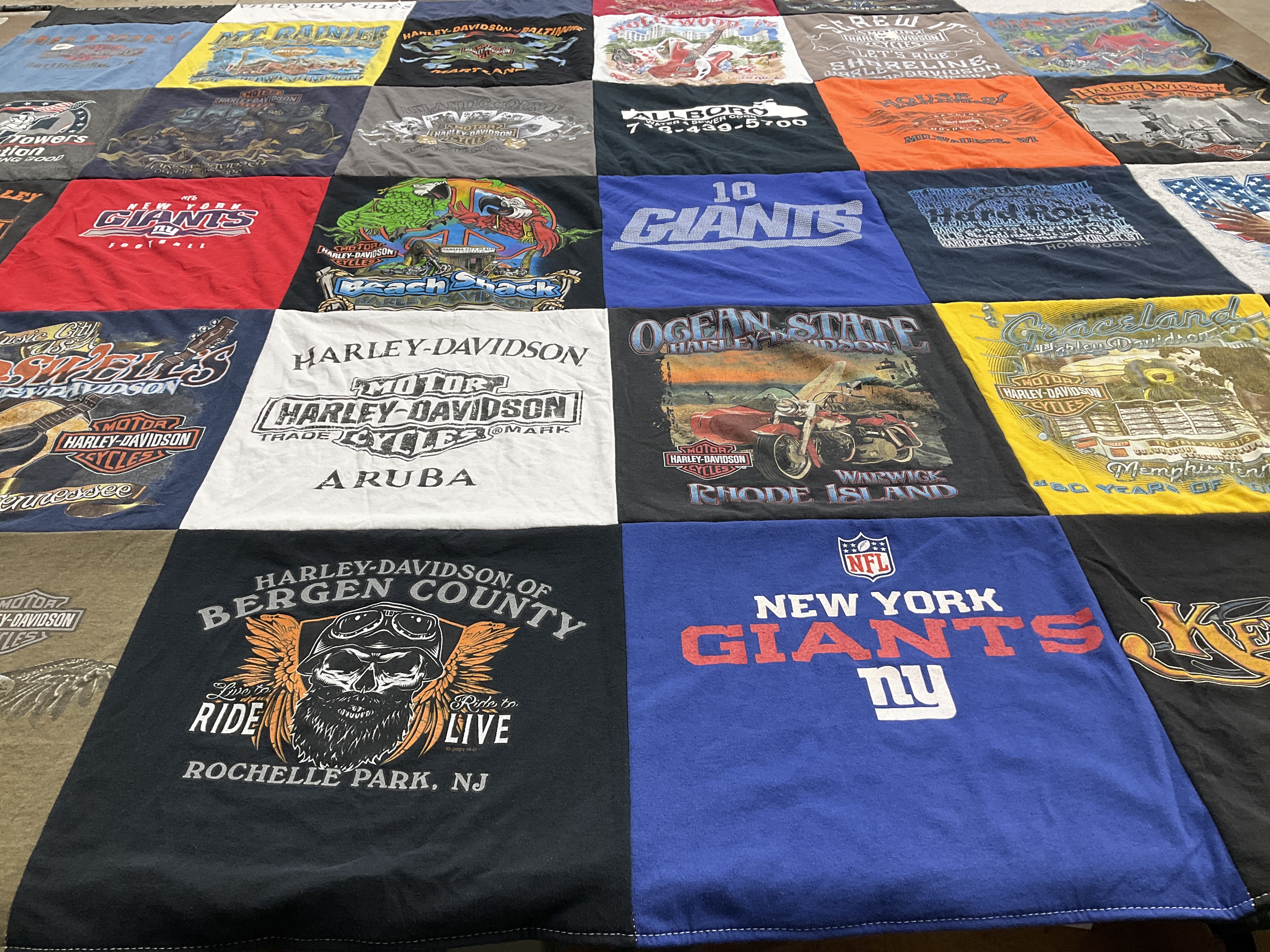 T-shirt quilt featuring new york giants by Megan from NJ