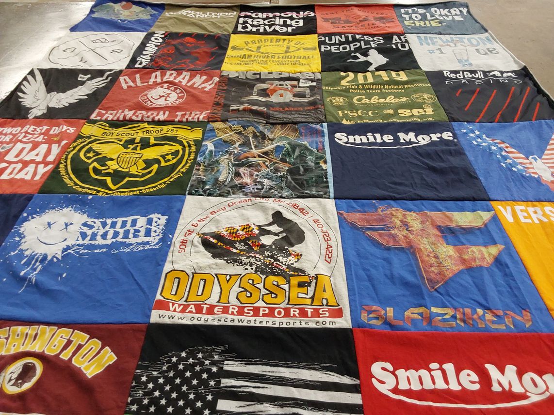 T-shirt quilt featuring alabama crimson tide by Marti from DE