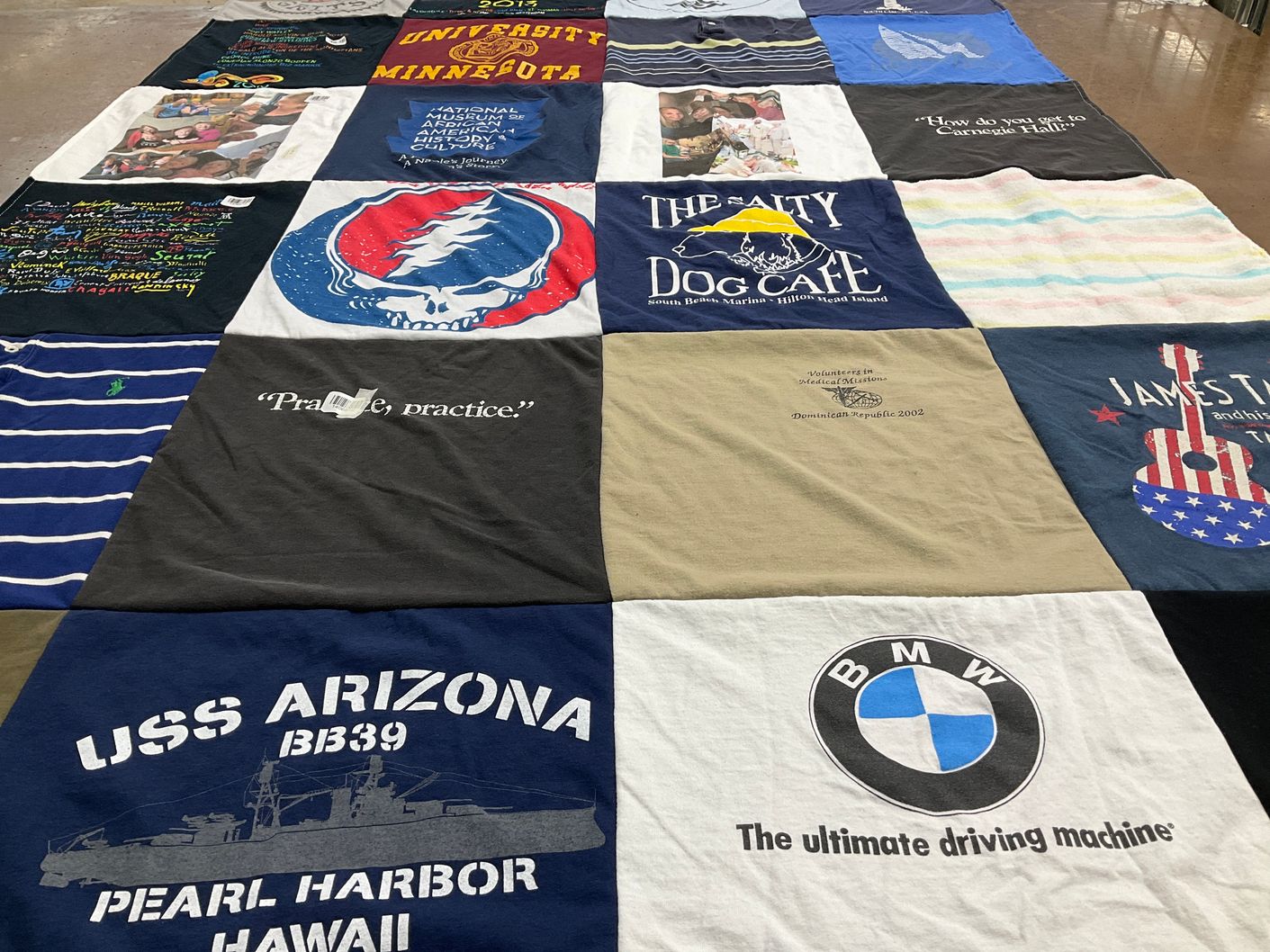T-shirt quilt from university of minnesota by Kristin from MN