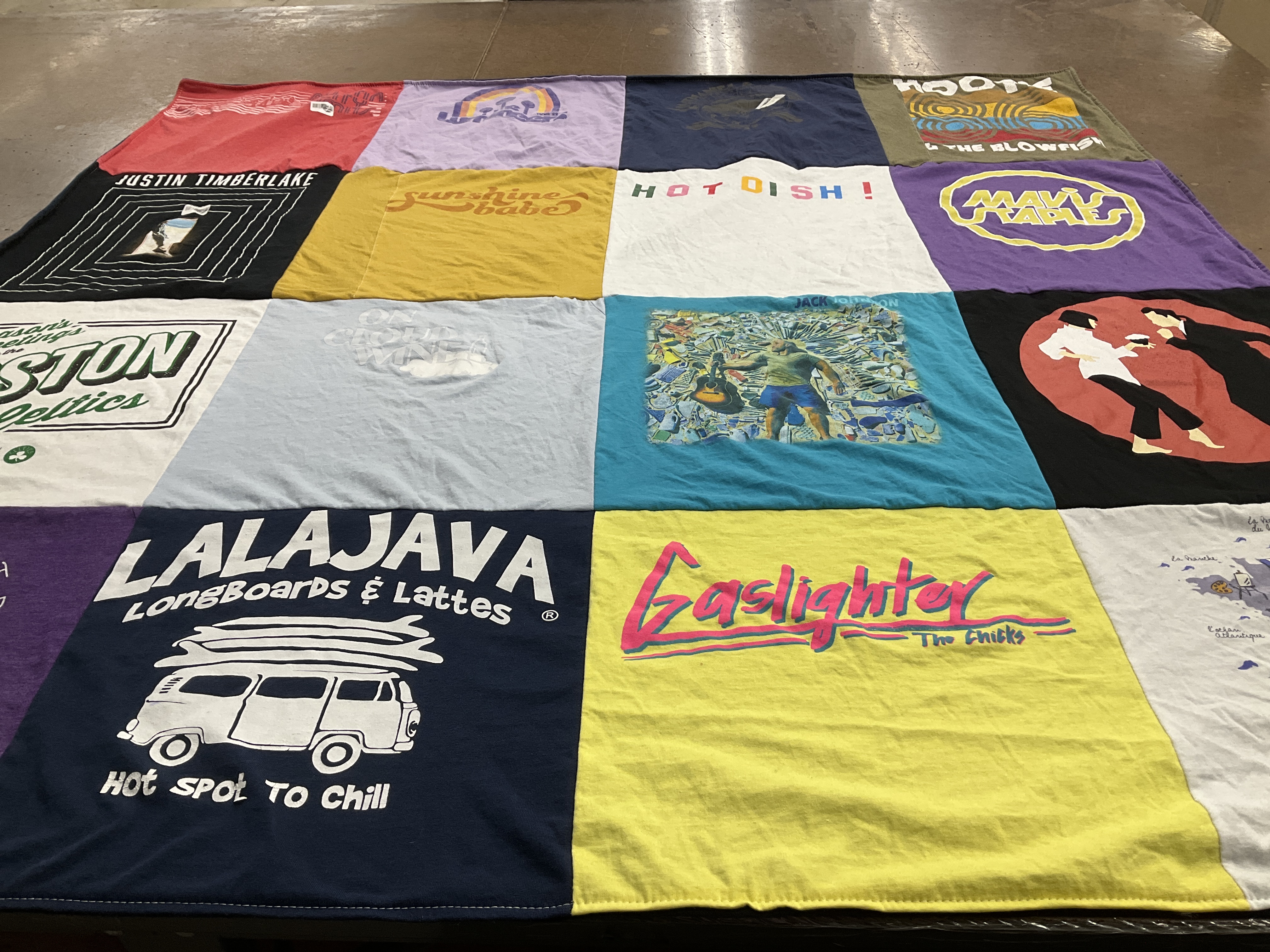 T-shirt quilt featuring boston celtics by Anna Lisa from MA