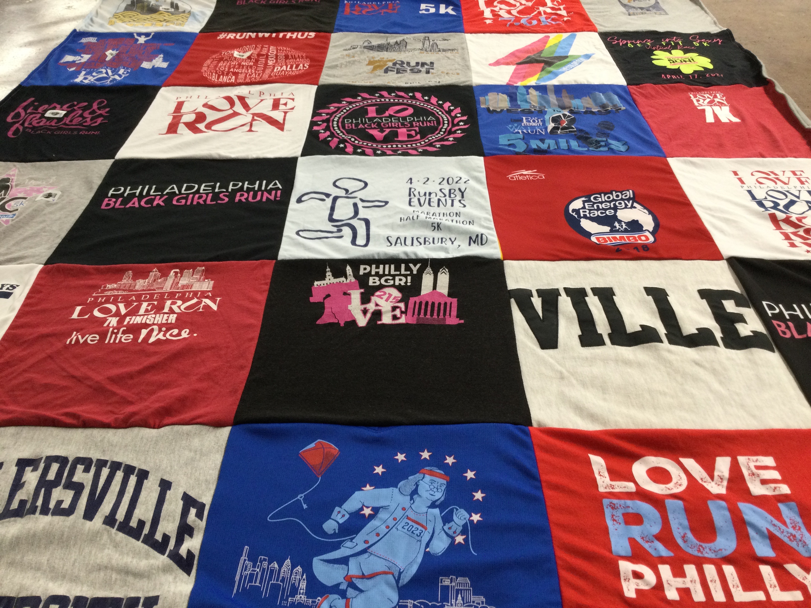 T-shirt quilt from salisbury university by Stacey from PA