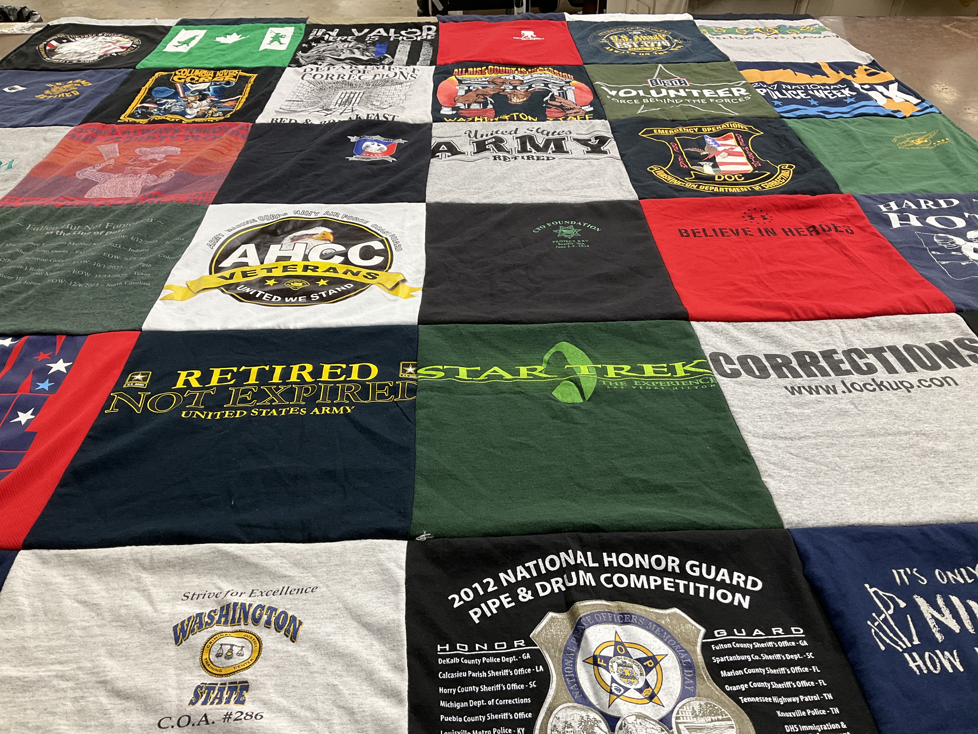 T-shirt quilt from washington state university by edwin from WA