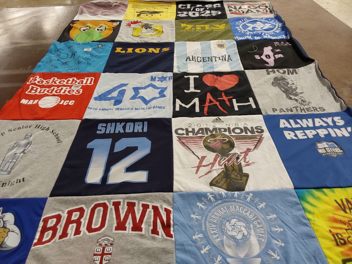 T-shirt quilt featuring miami heat by Leandra from FL
