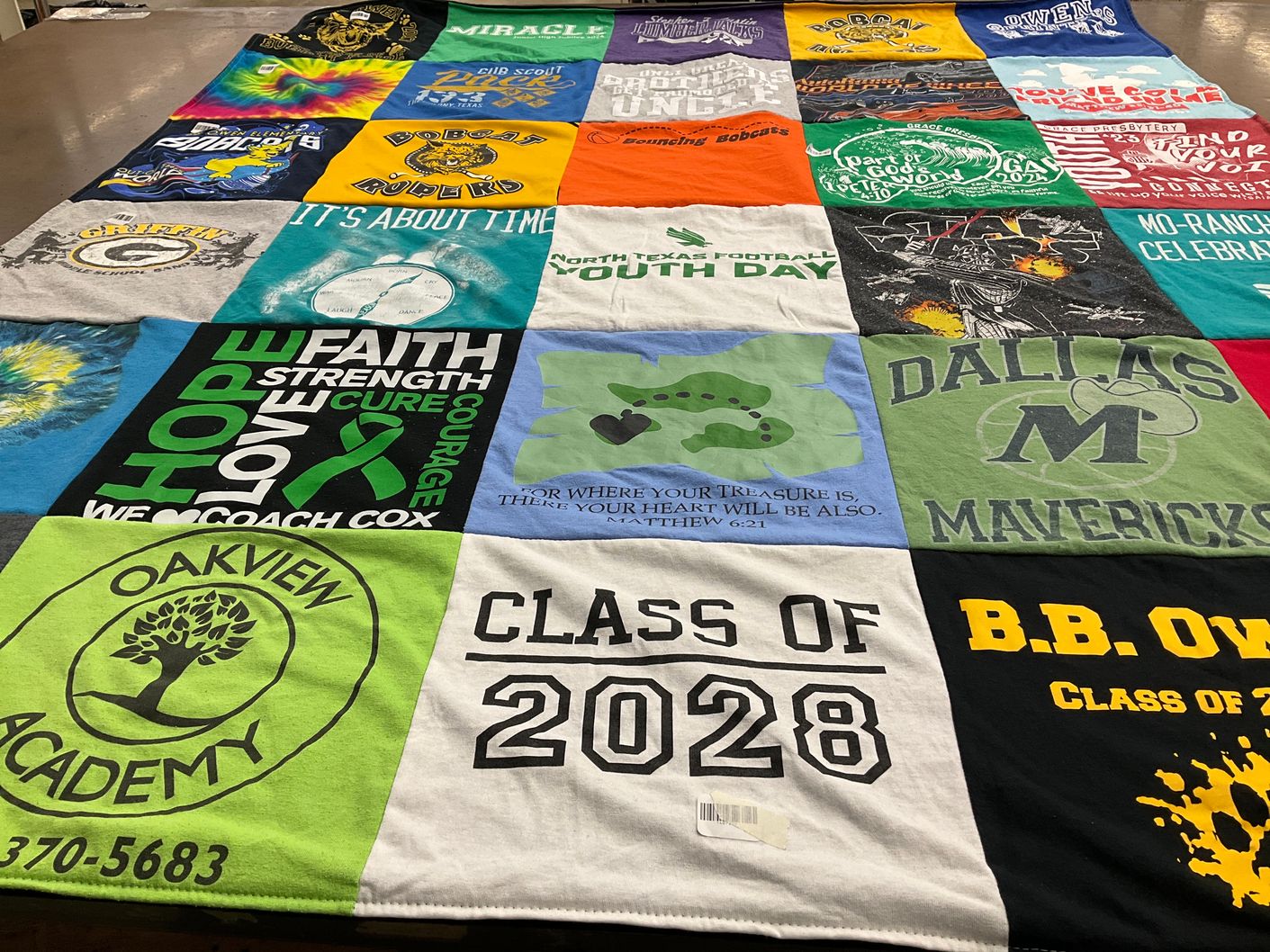 T-shirt quilt featuring dallas mavericks by Keli from TX