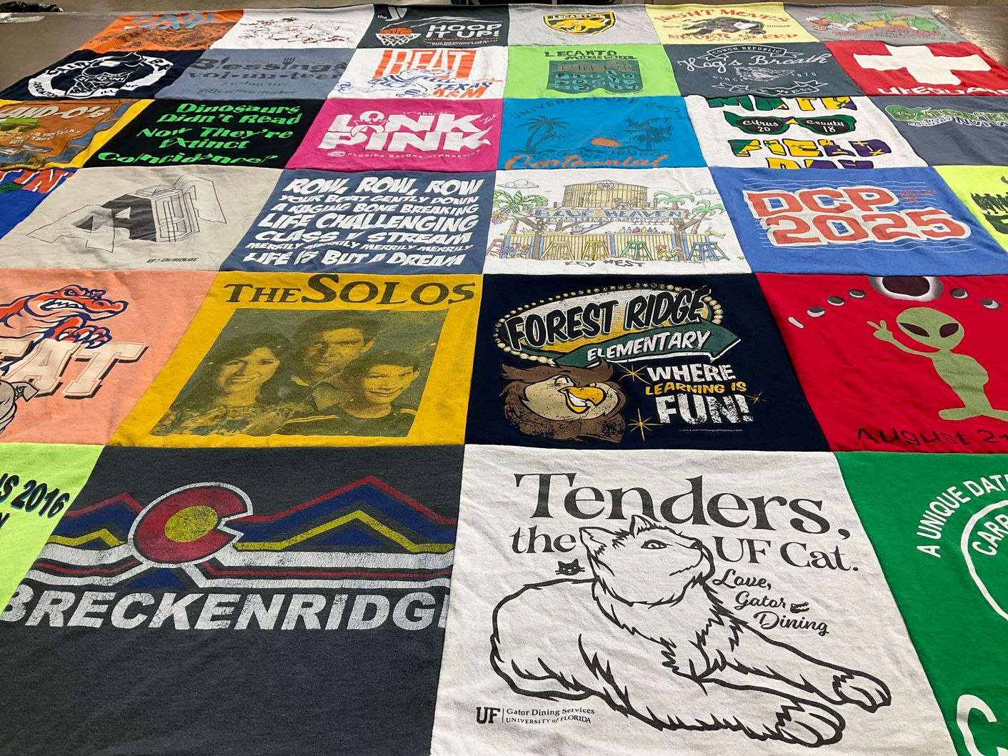 T-shirt quilt from university of florida by Ethan from FL