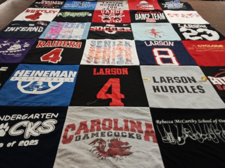 T-shirt quilt featuring raiders, cyclone by Diane from IL