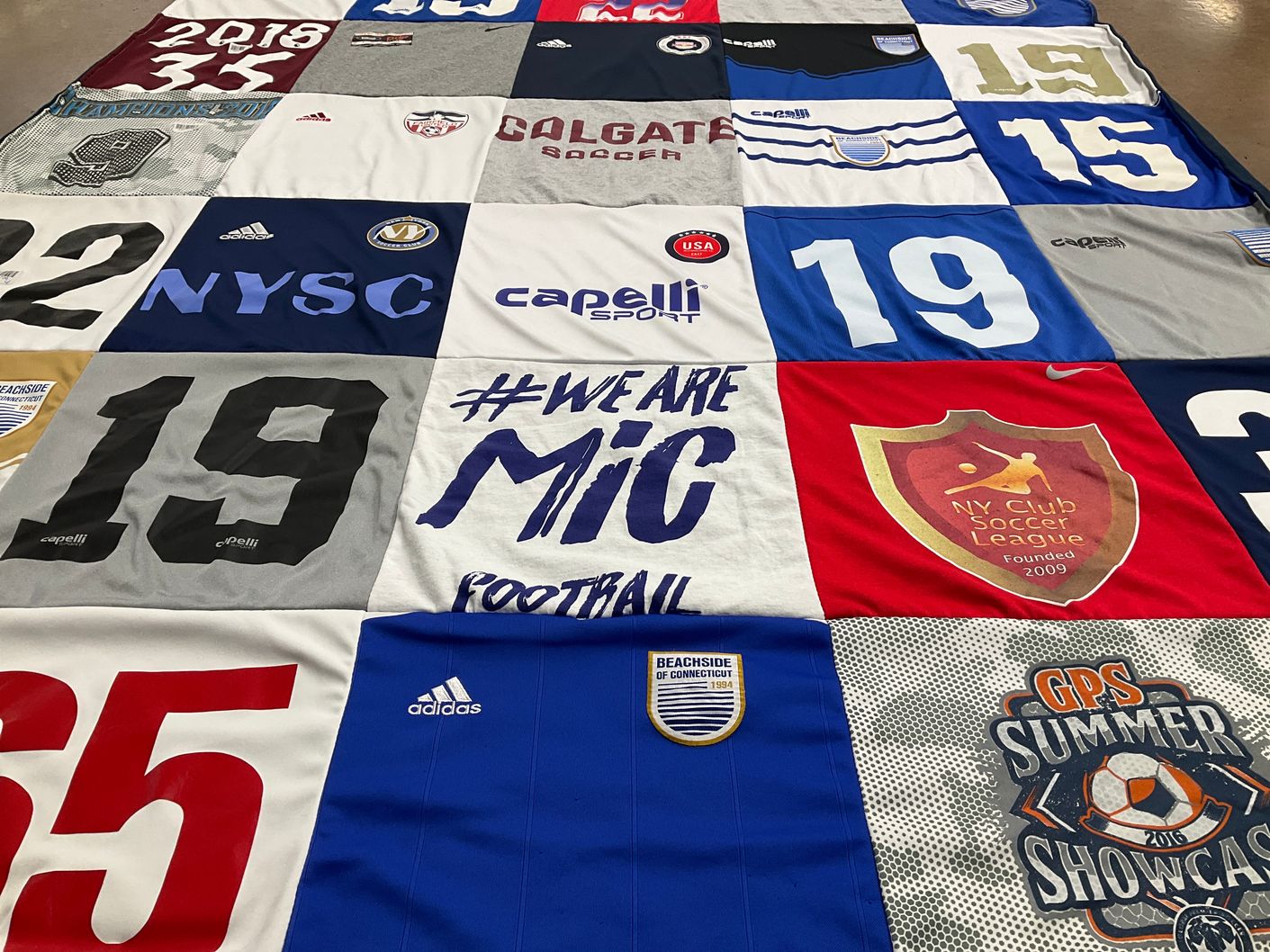 T-shirt quilt featuring beachside of connecticut by Melissa from CT