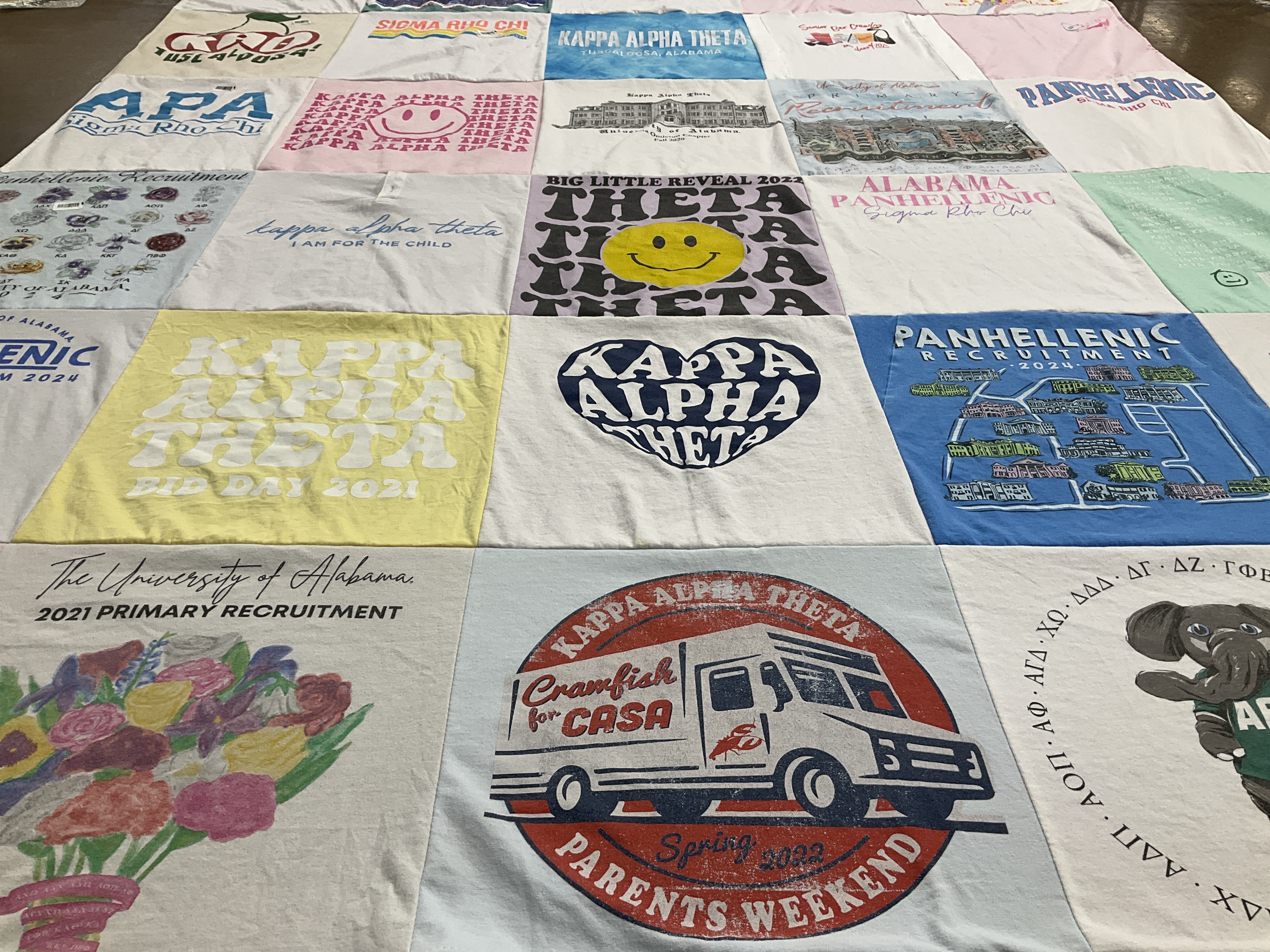 T-shirt quilt from the university of alabama by Ronya from FL