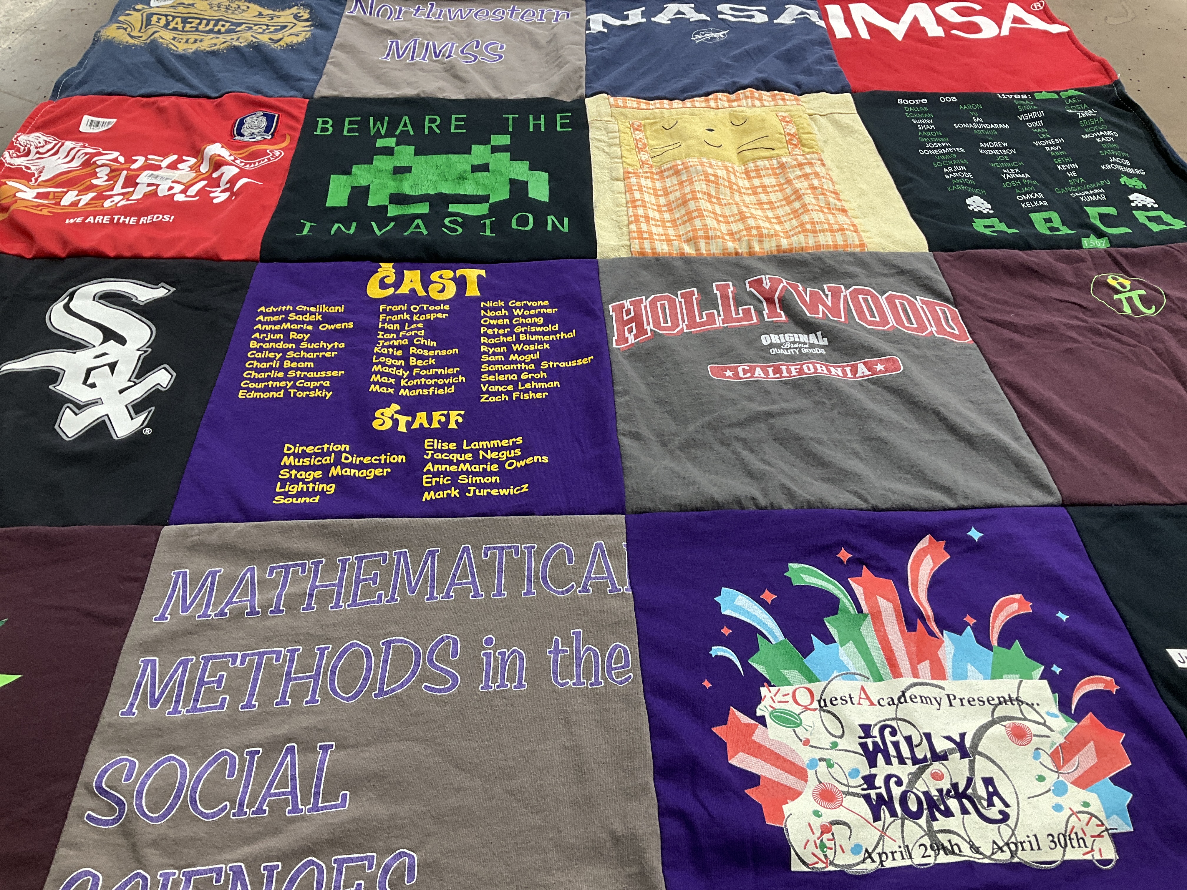 T-shirt quilt featuring chicago white sox by Seonim from IL