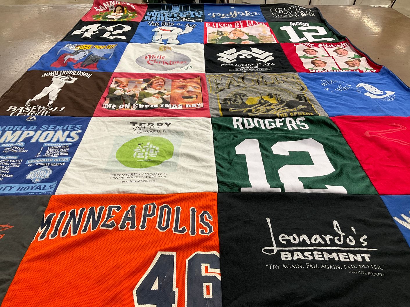 T-shirt quilt featuring kansas city royals by jill from MN