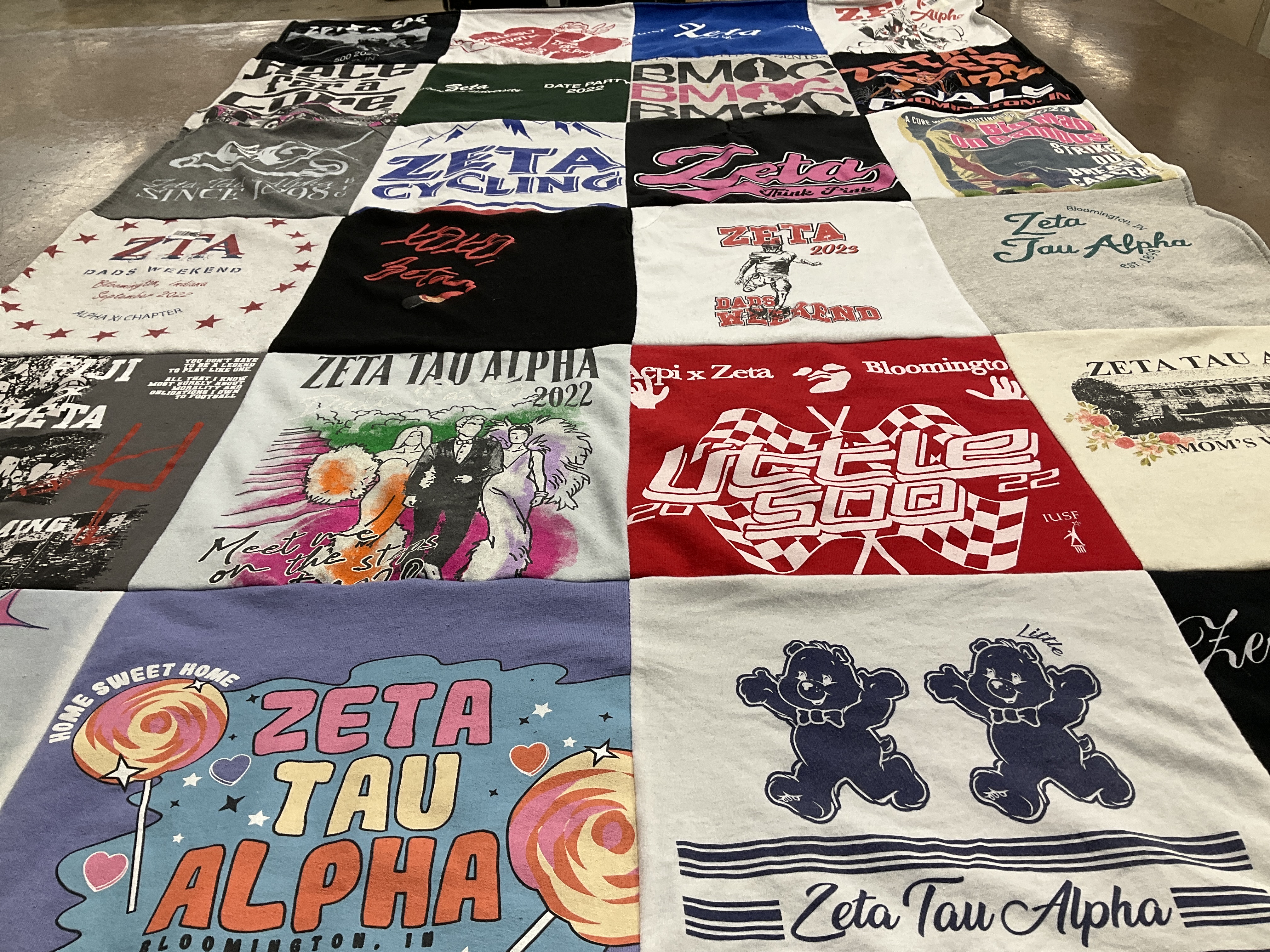 T-shirt quilt from indiana university bloomington by Emily from FL