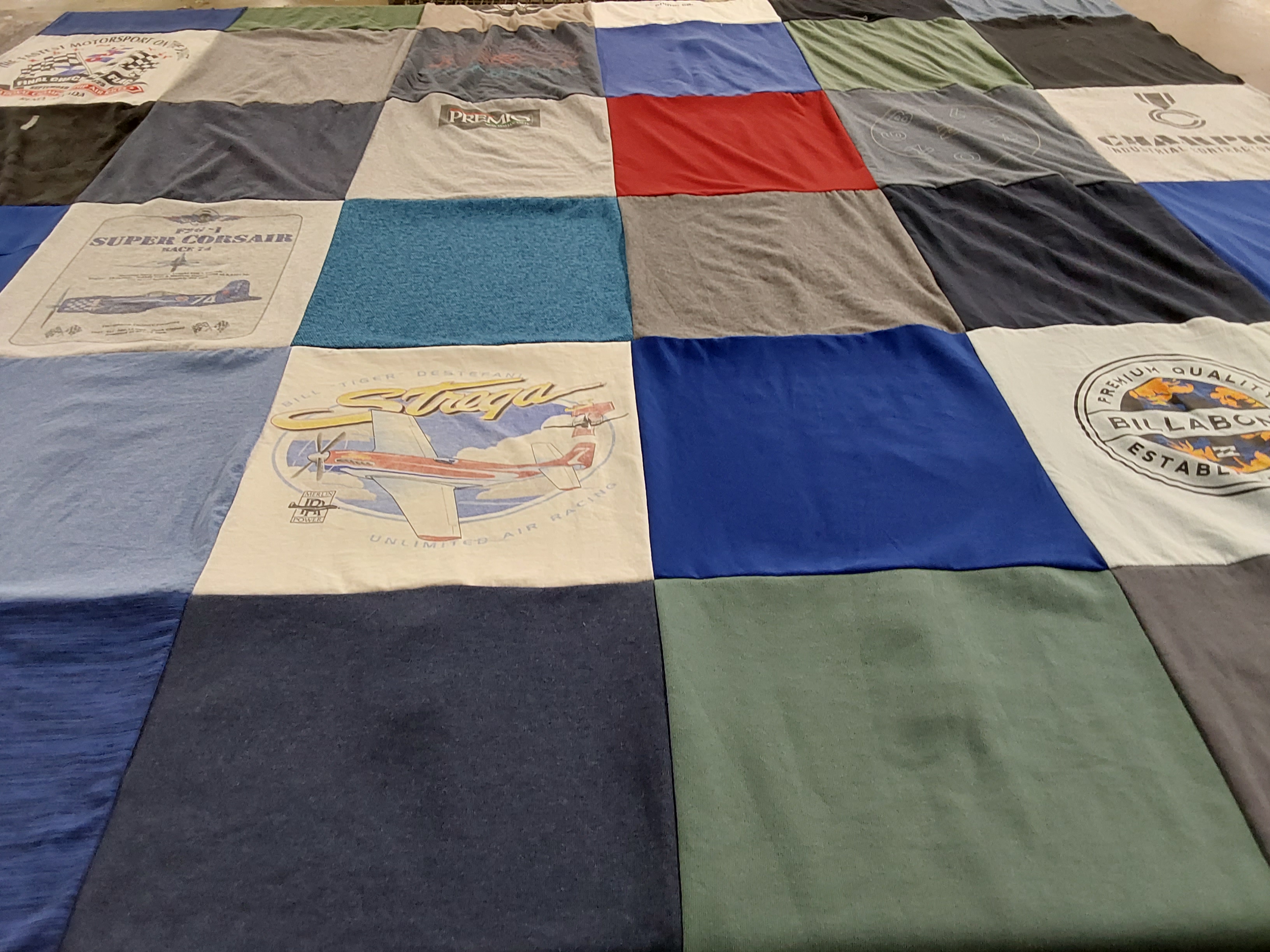 T-shirt quilt featuring new york mets by Genessa from CA