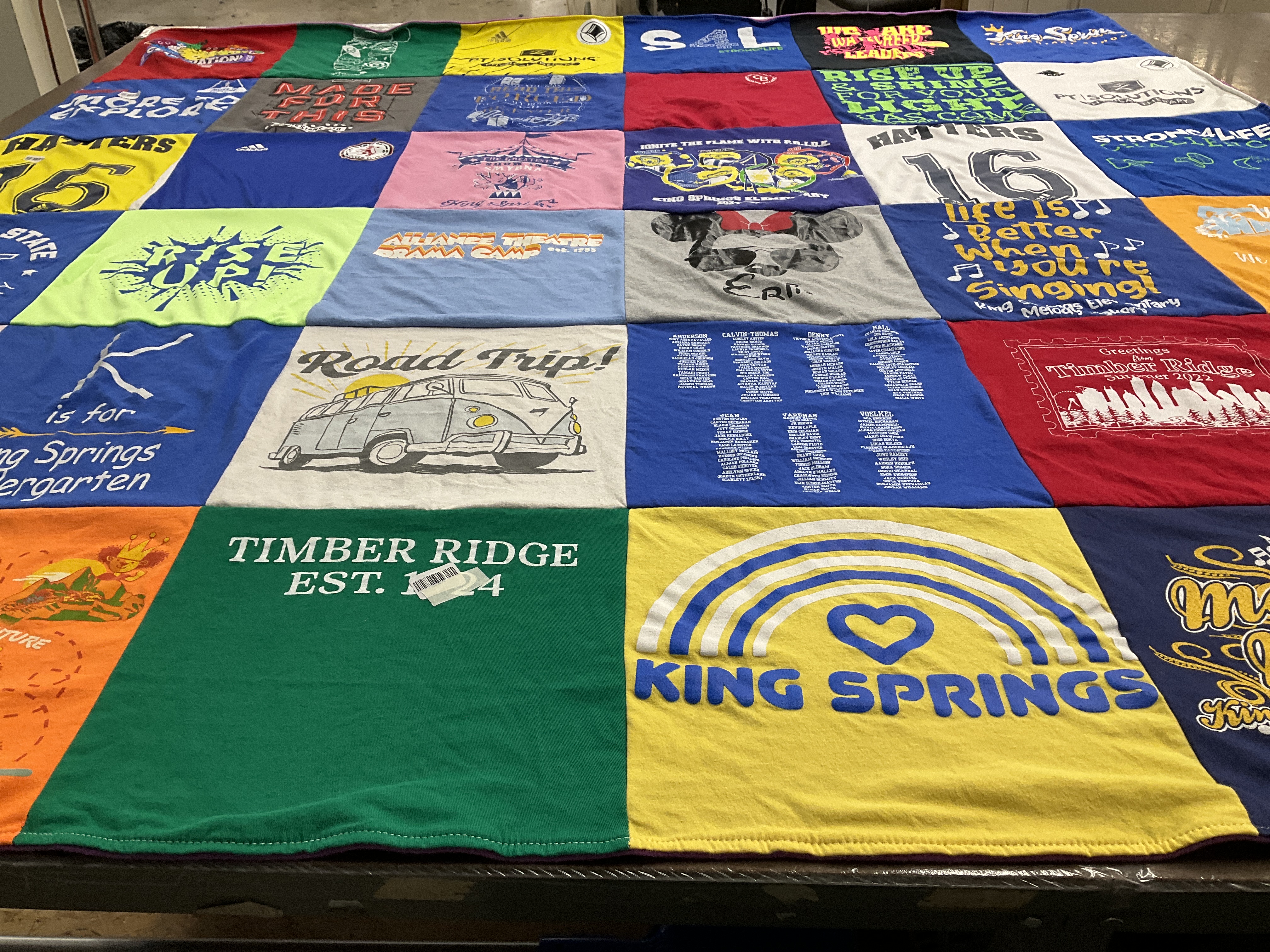 T-shirt quilt featuring panthers by Christina from GA